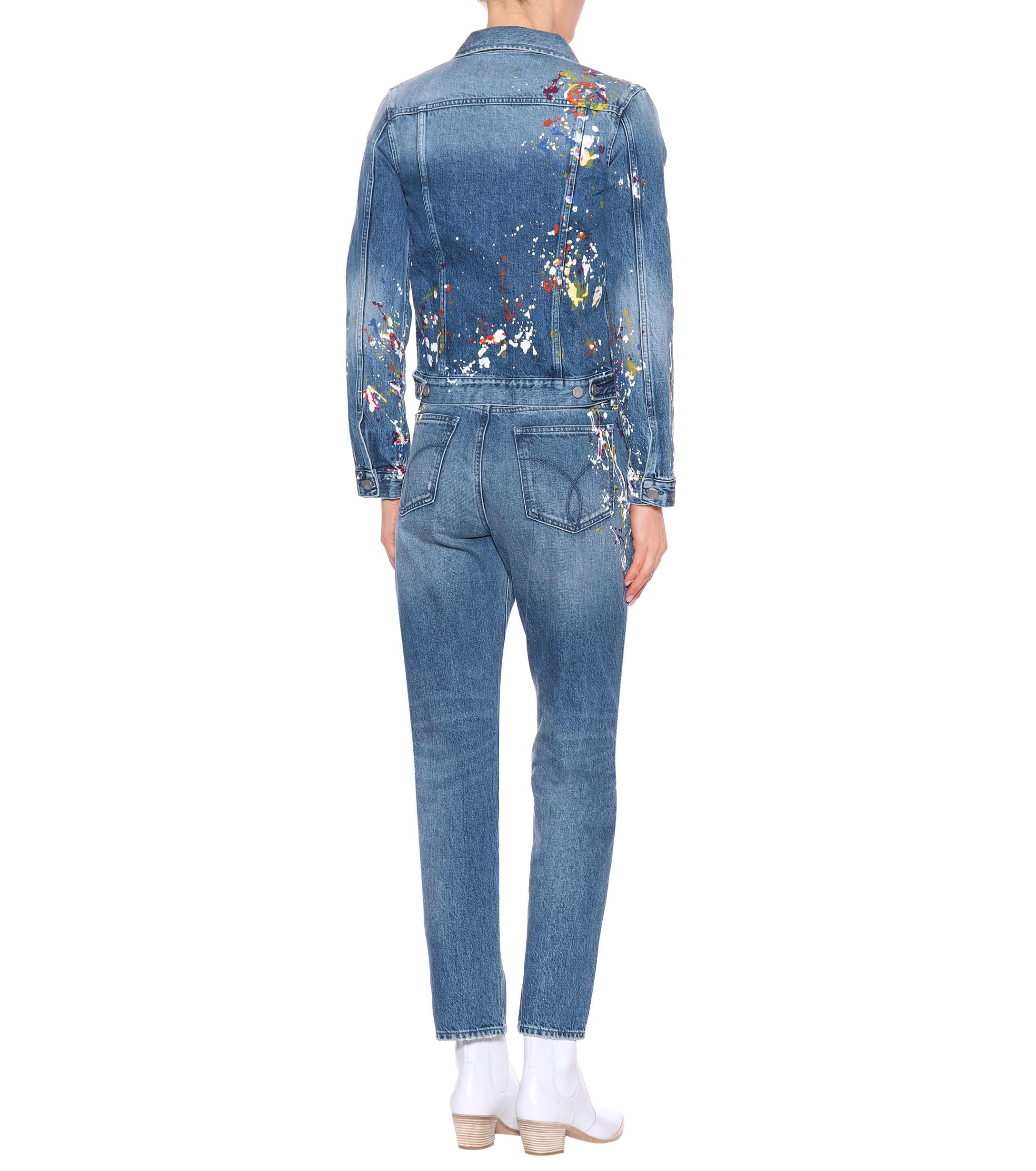 Calvin Klein Paint Splatter Denim 