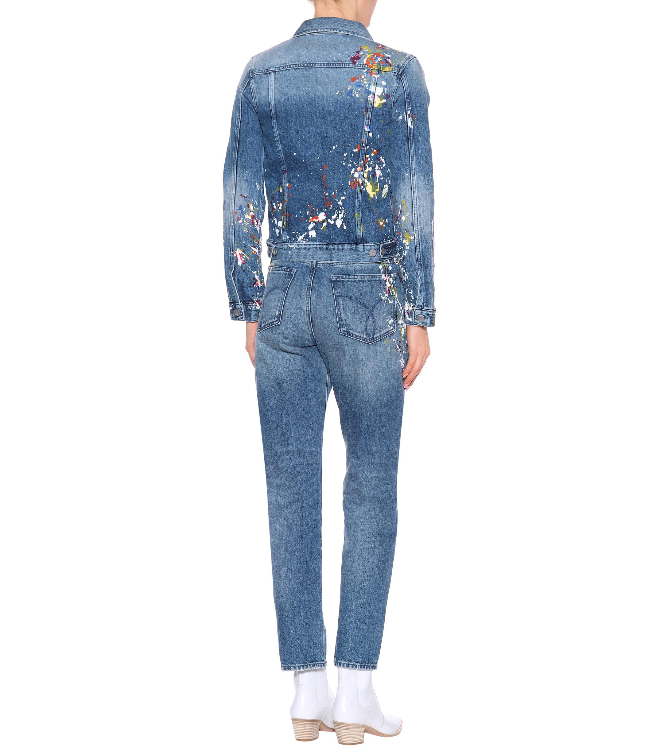 calvin klein paint splatter jacket