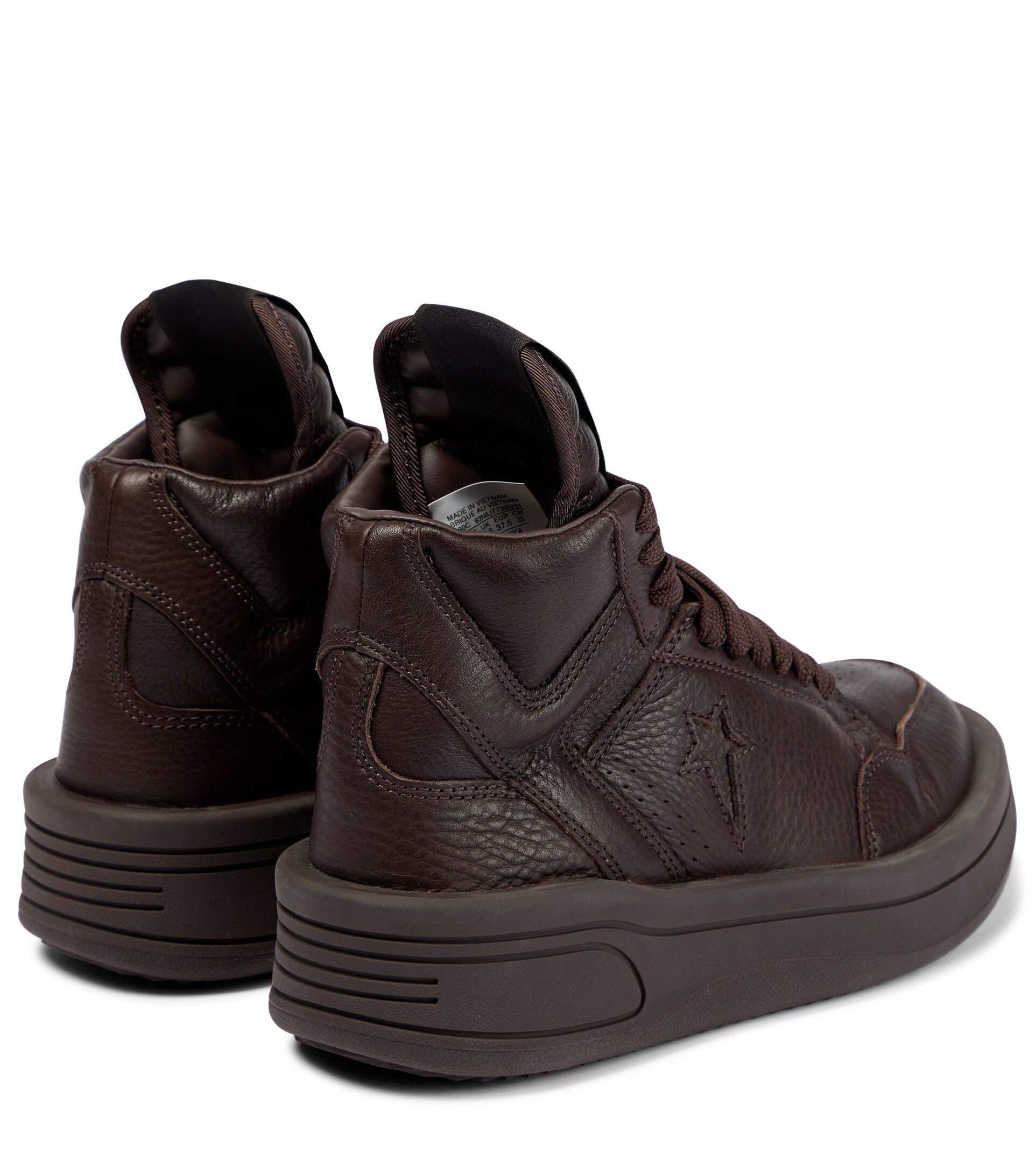 Rick Owens X Converse Drkshdw Turbowpn Sneakers in Brown | Lyst