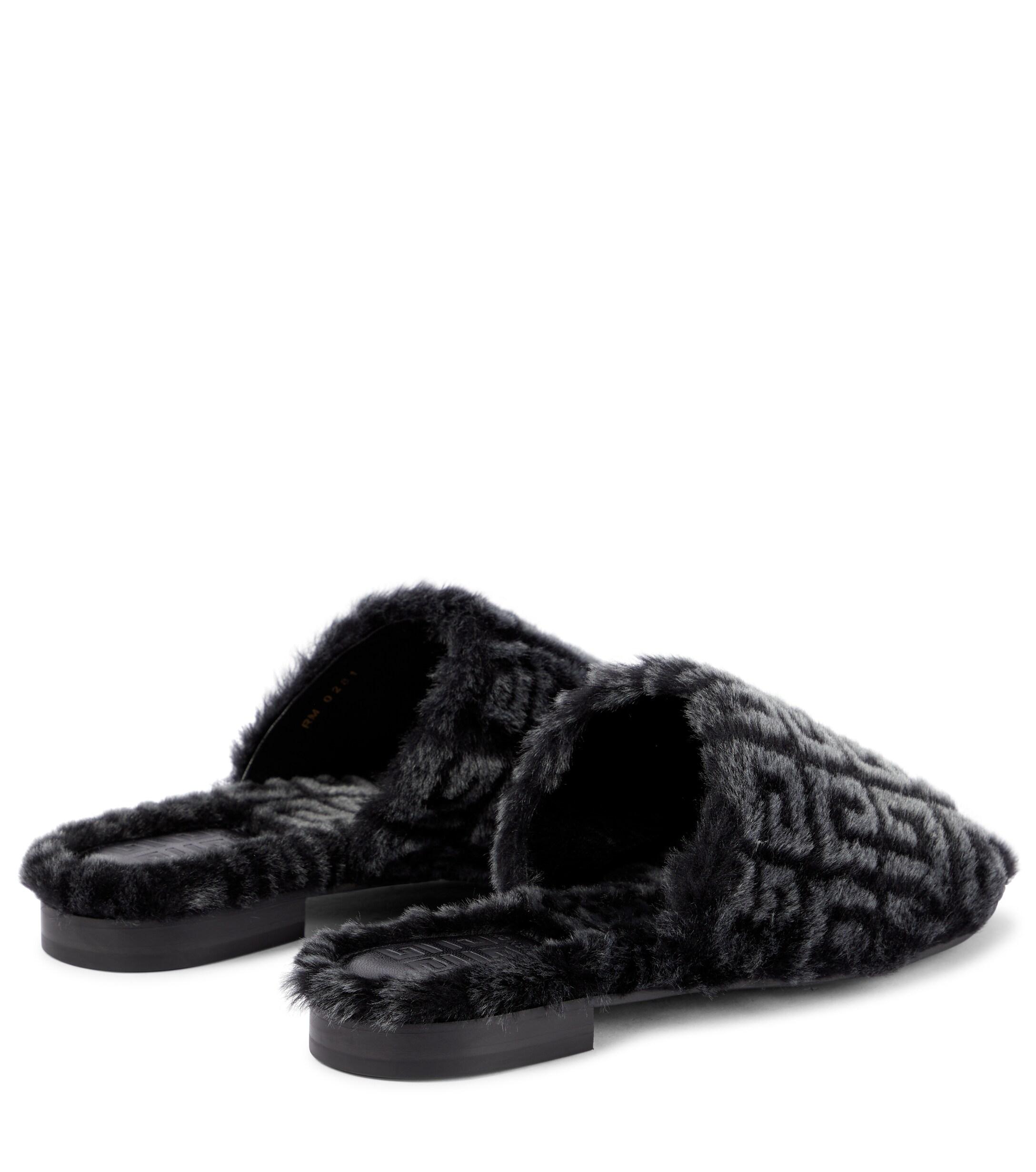 givenchy shearling slides