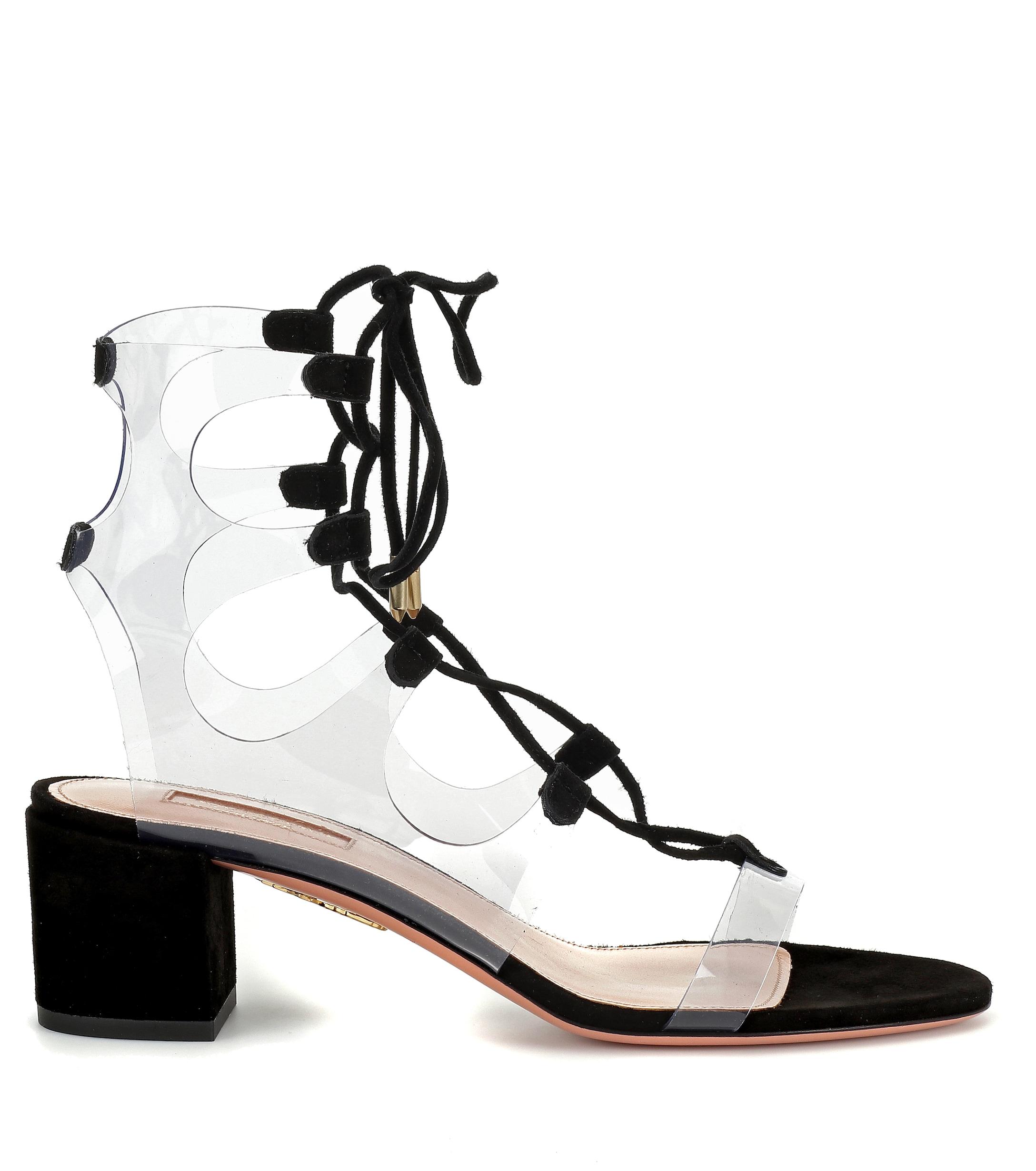 aquazzura pvc heels