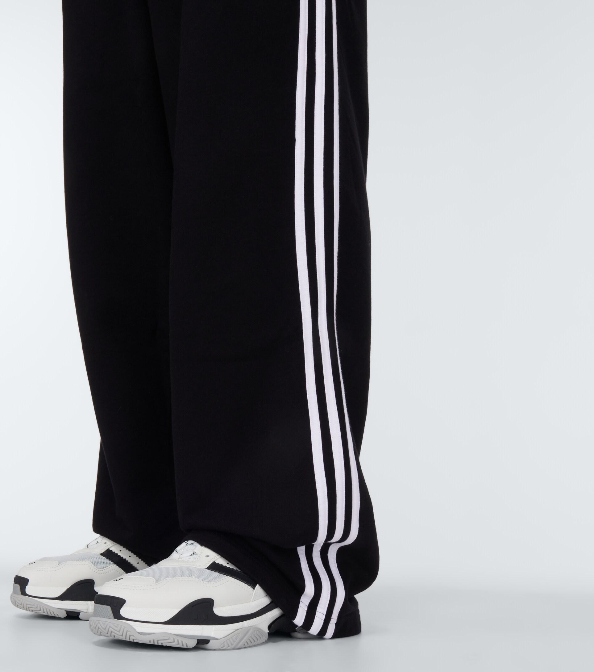 Balenciaga X Adidas Cotton Sweatpants in Black for Men Lyst
