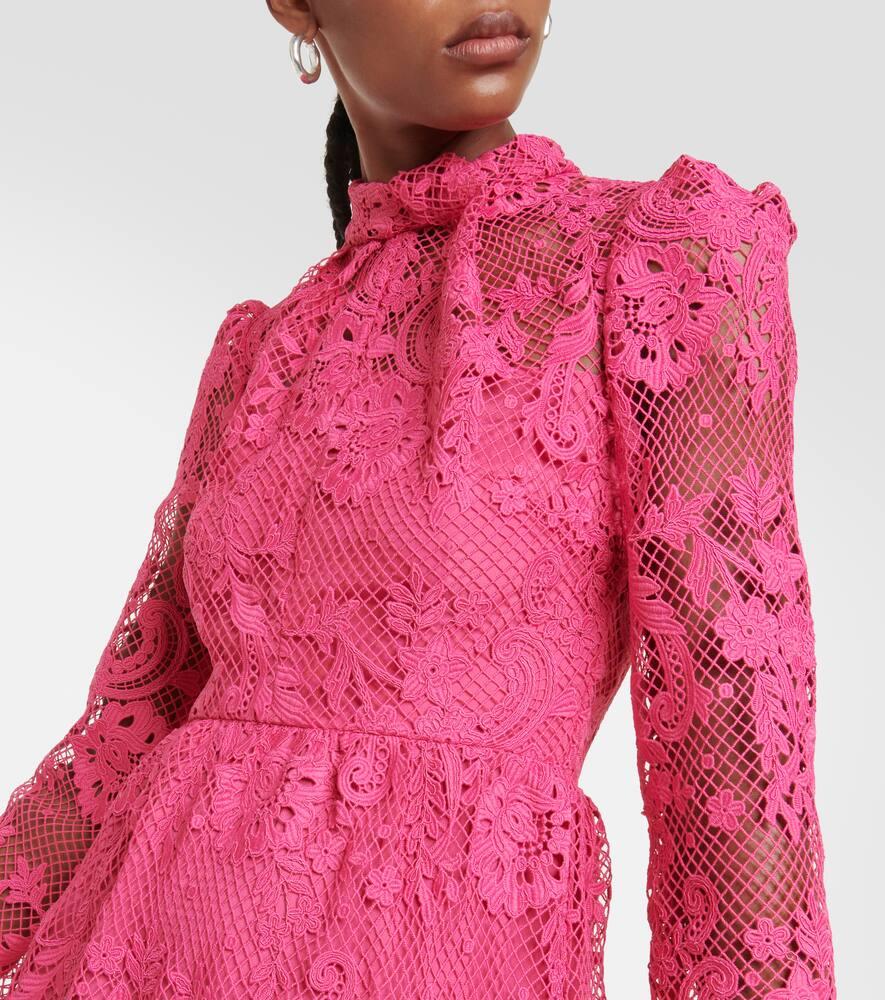 Self-Portrait Lace Maxi Dress in Pink | Lyst Self-Portrait Lace Maxi Dress in Pink | Lyst