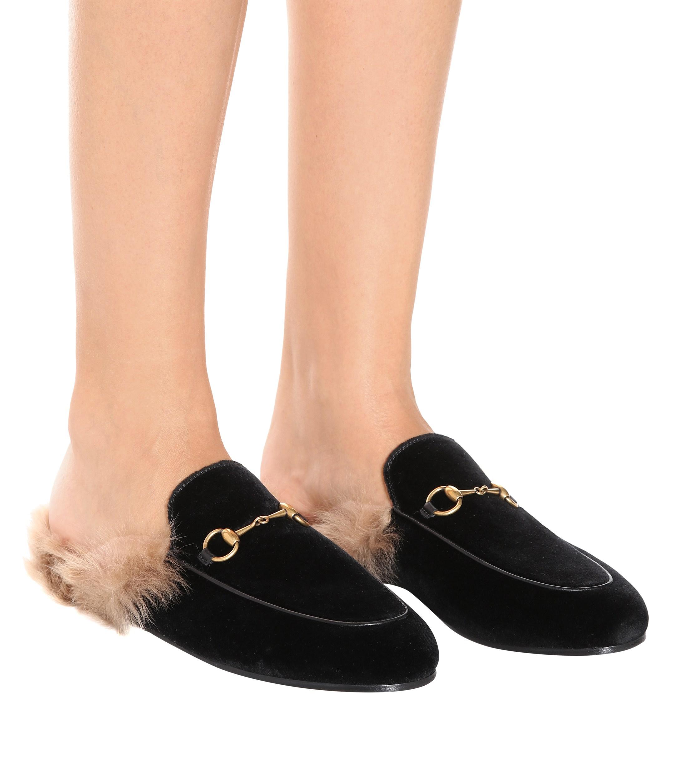 princetown velvet slipper gucci