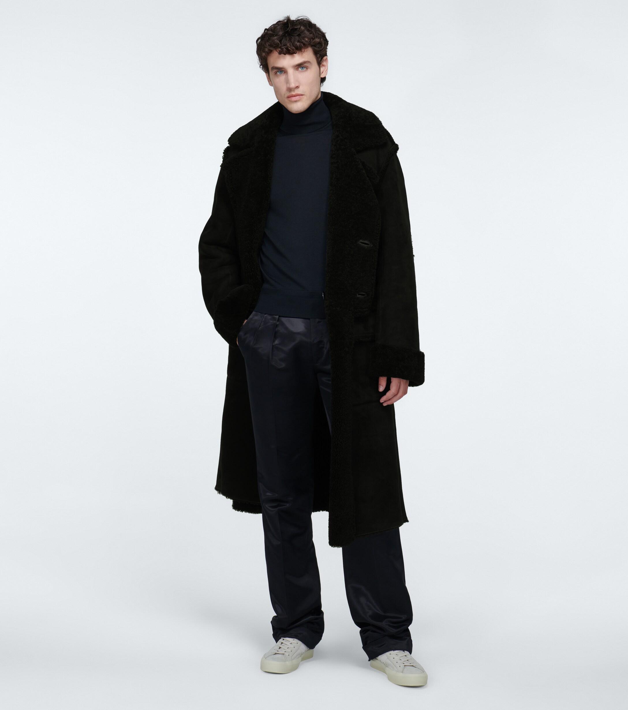 Tom Ford Exclusive To Mytheresa - Long Shearling Coat in Black for Men ...