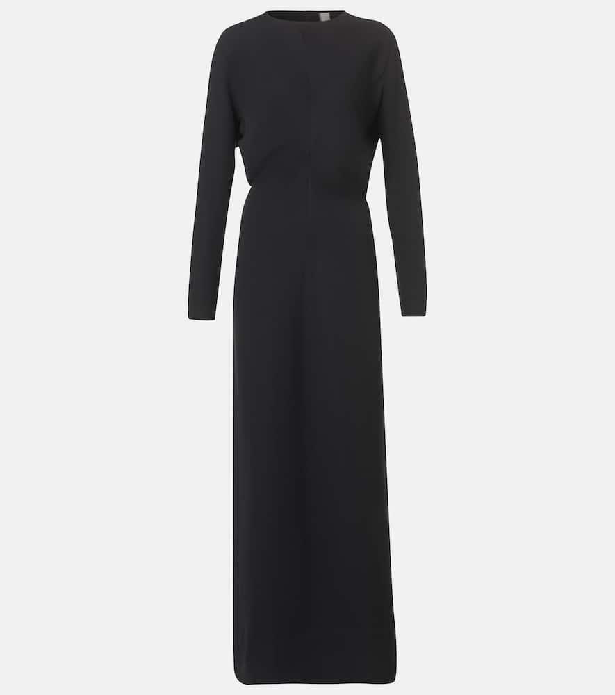 【TOTEME】クレープ マキシドレス ブラック toteme-black-Draped-Cady-Maxi-