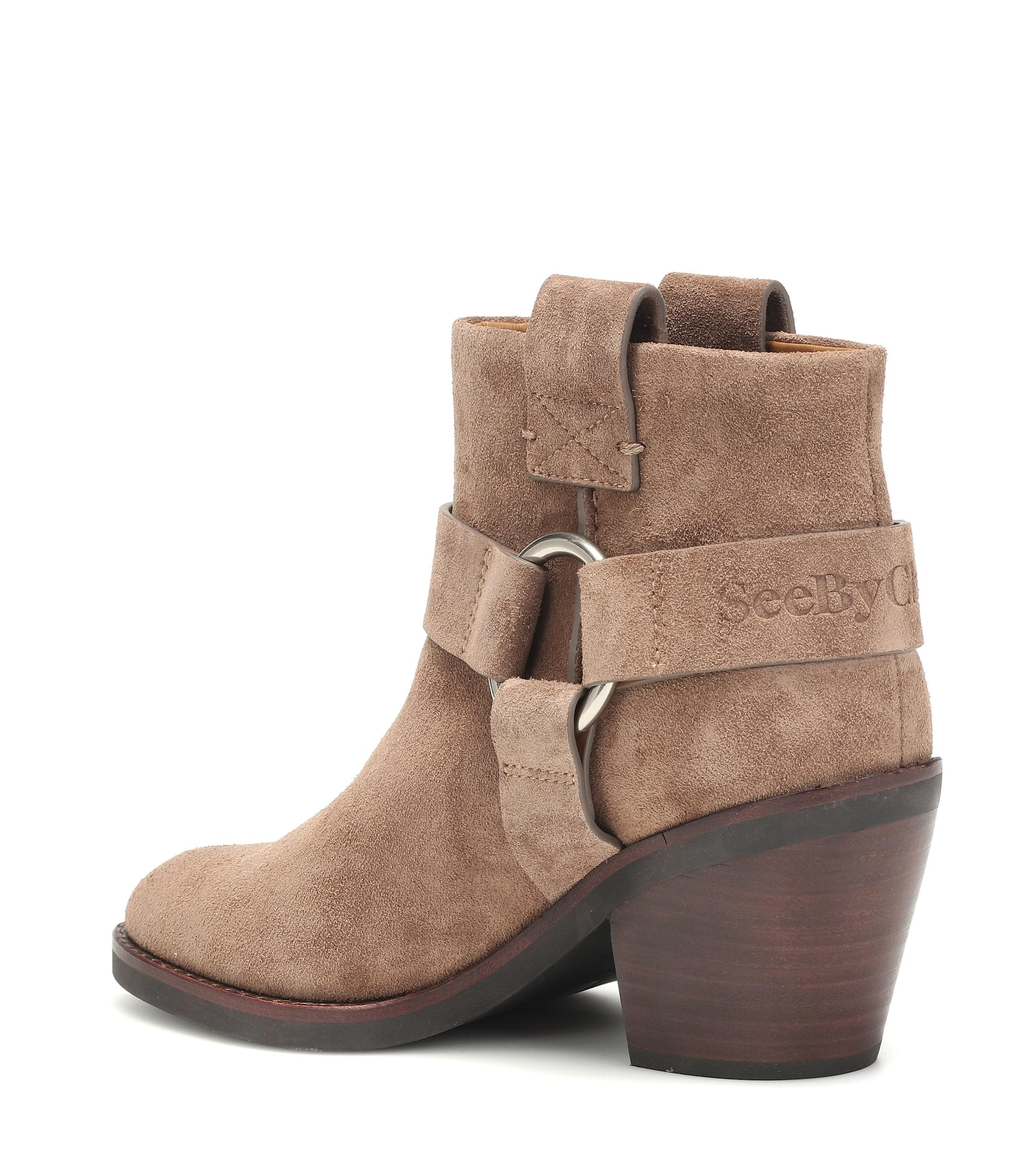 see by chloe suede boots