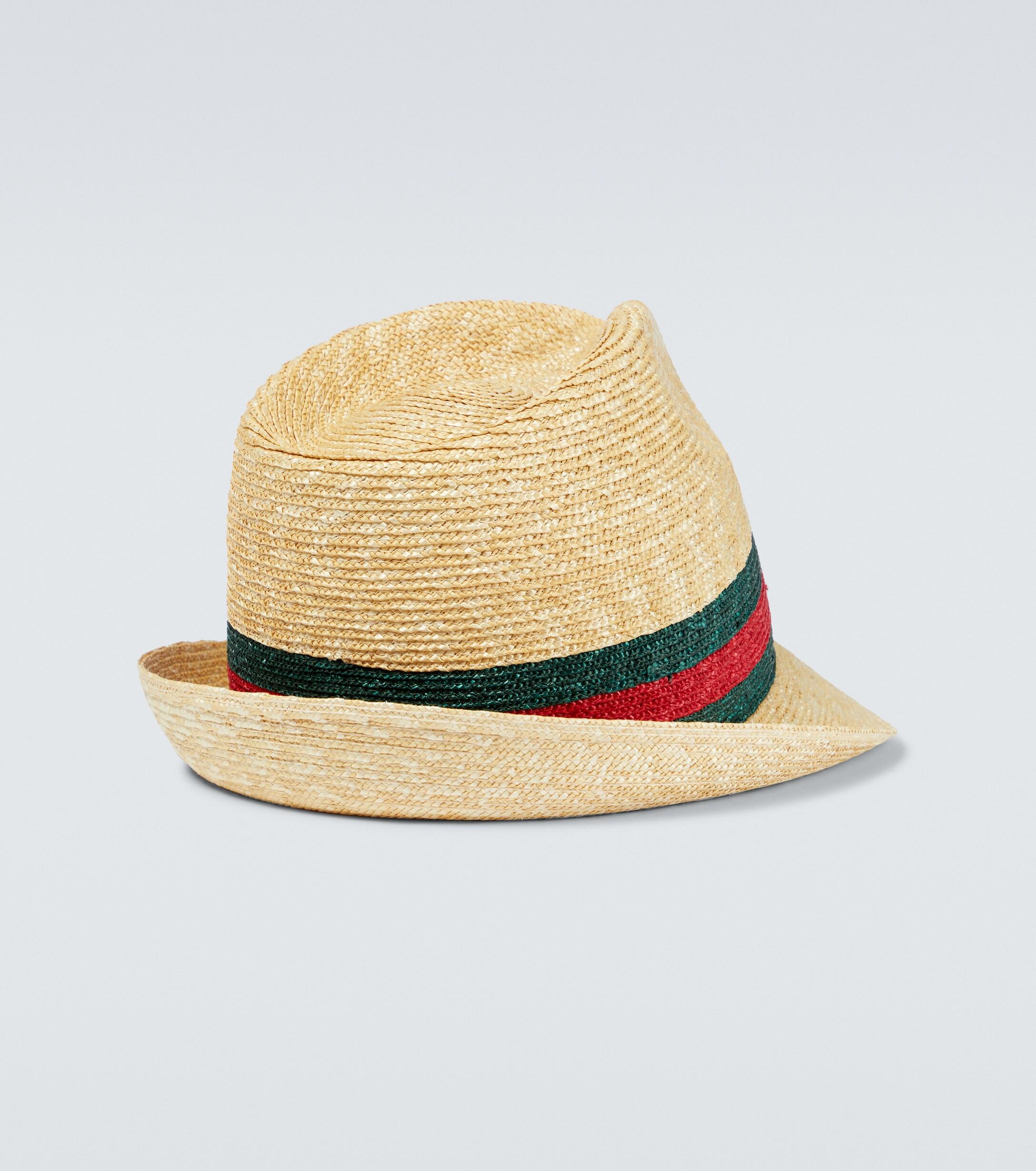 Gucci Straw Bucket Hat in Beige 