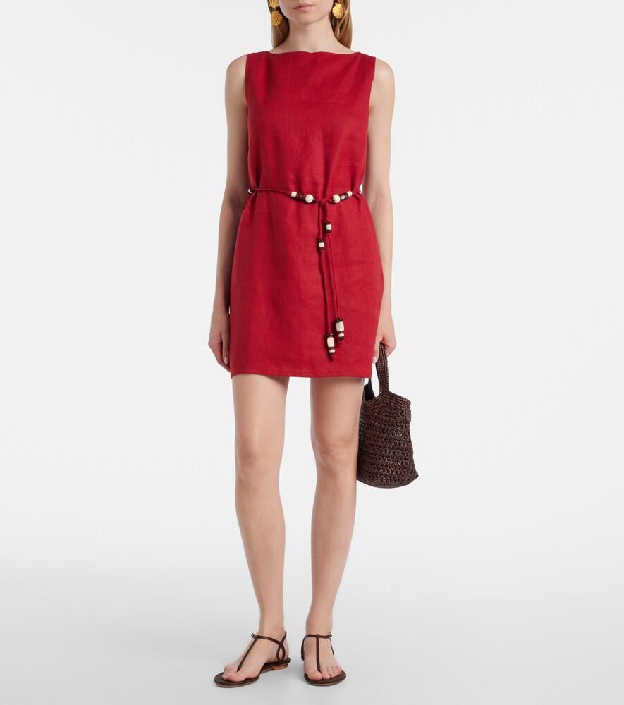 strapless open back dress Faithfull The Brand