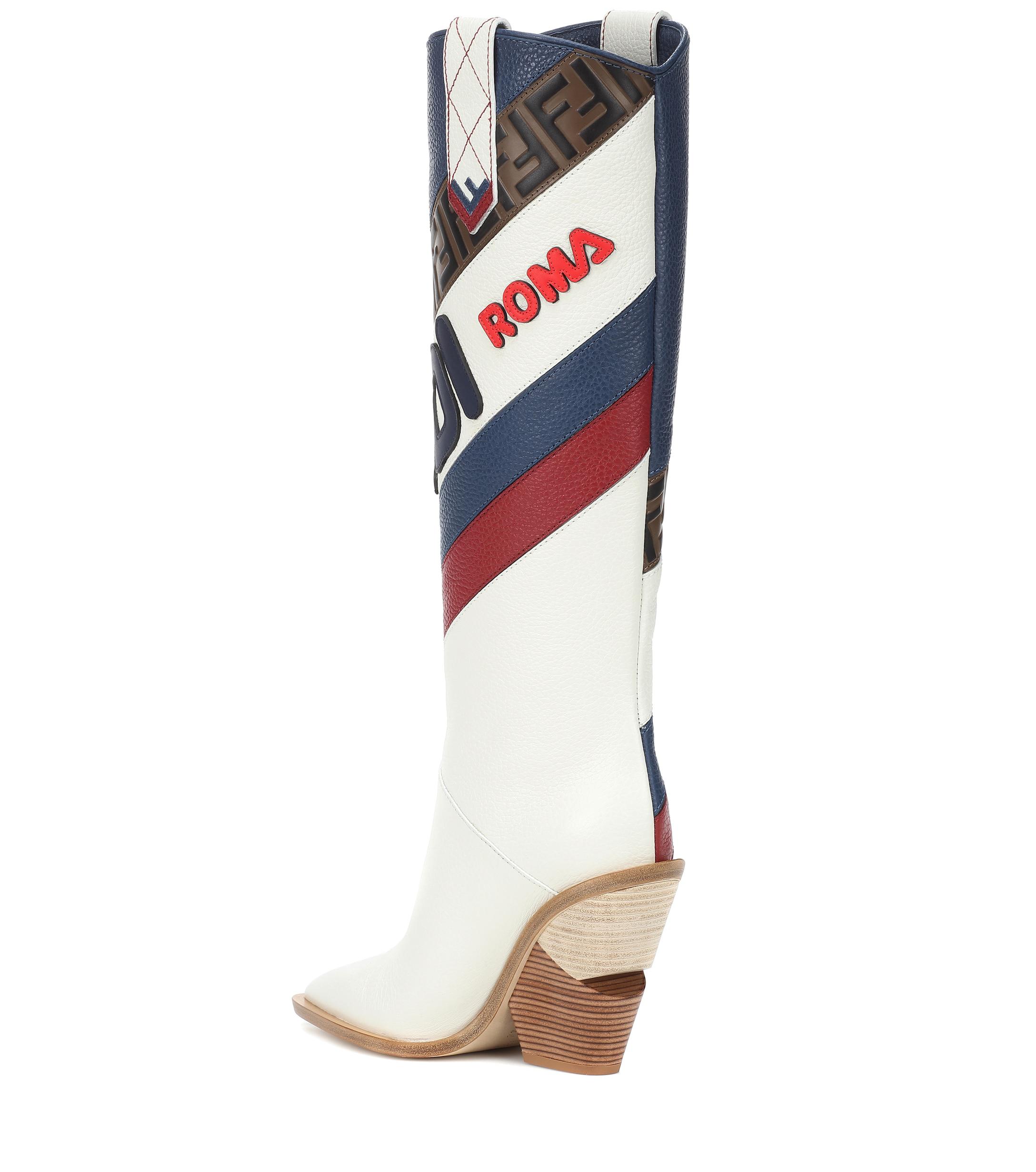 Fendi blue cowboy boots deals