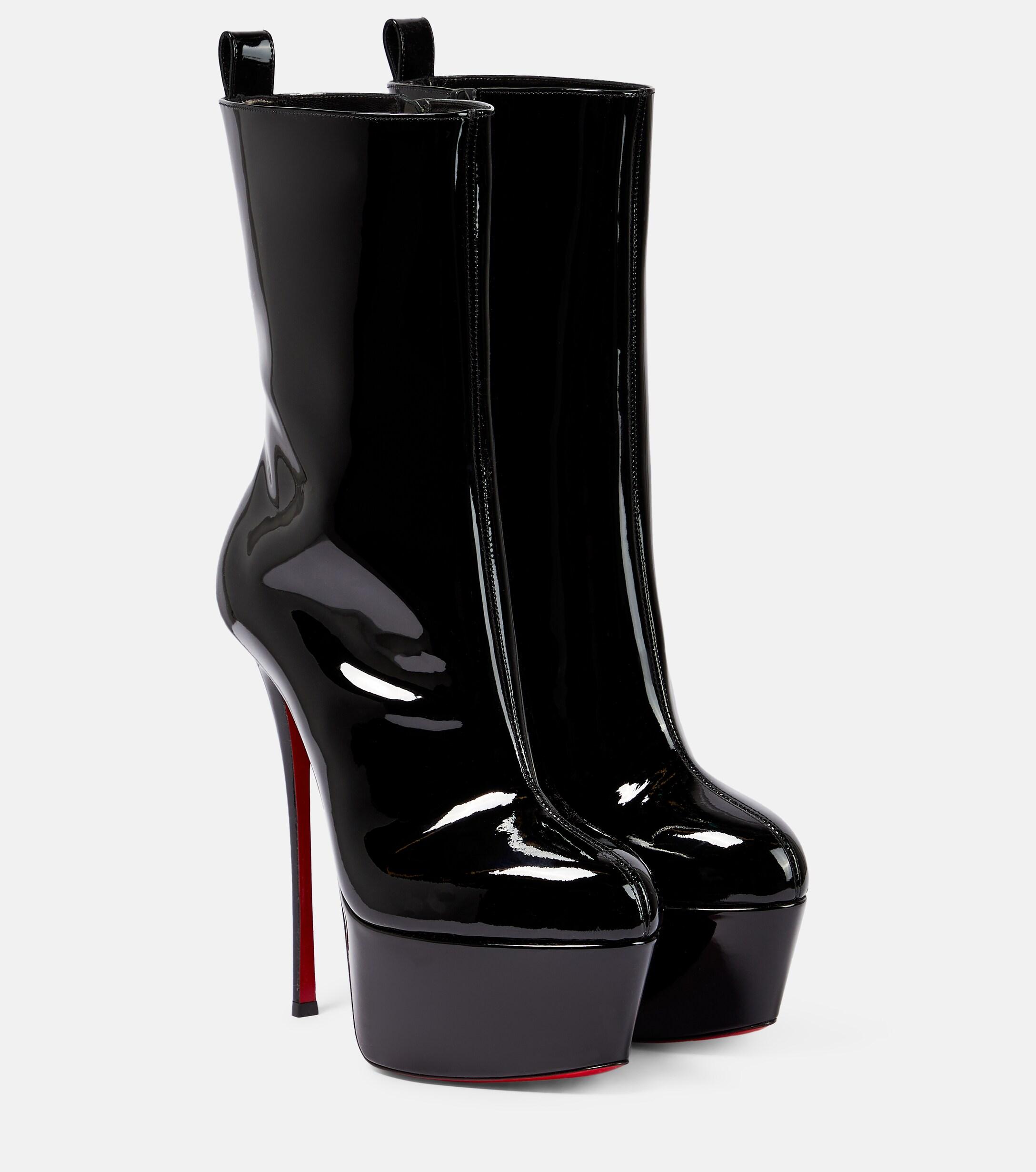 Christian Louboutin Dolly Alta 160 Platform Ankle Boots in Black | Lyst UK