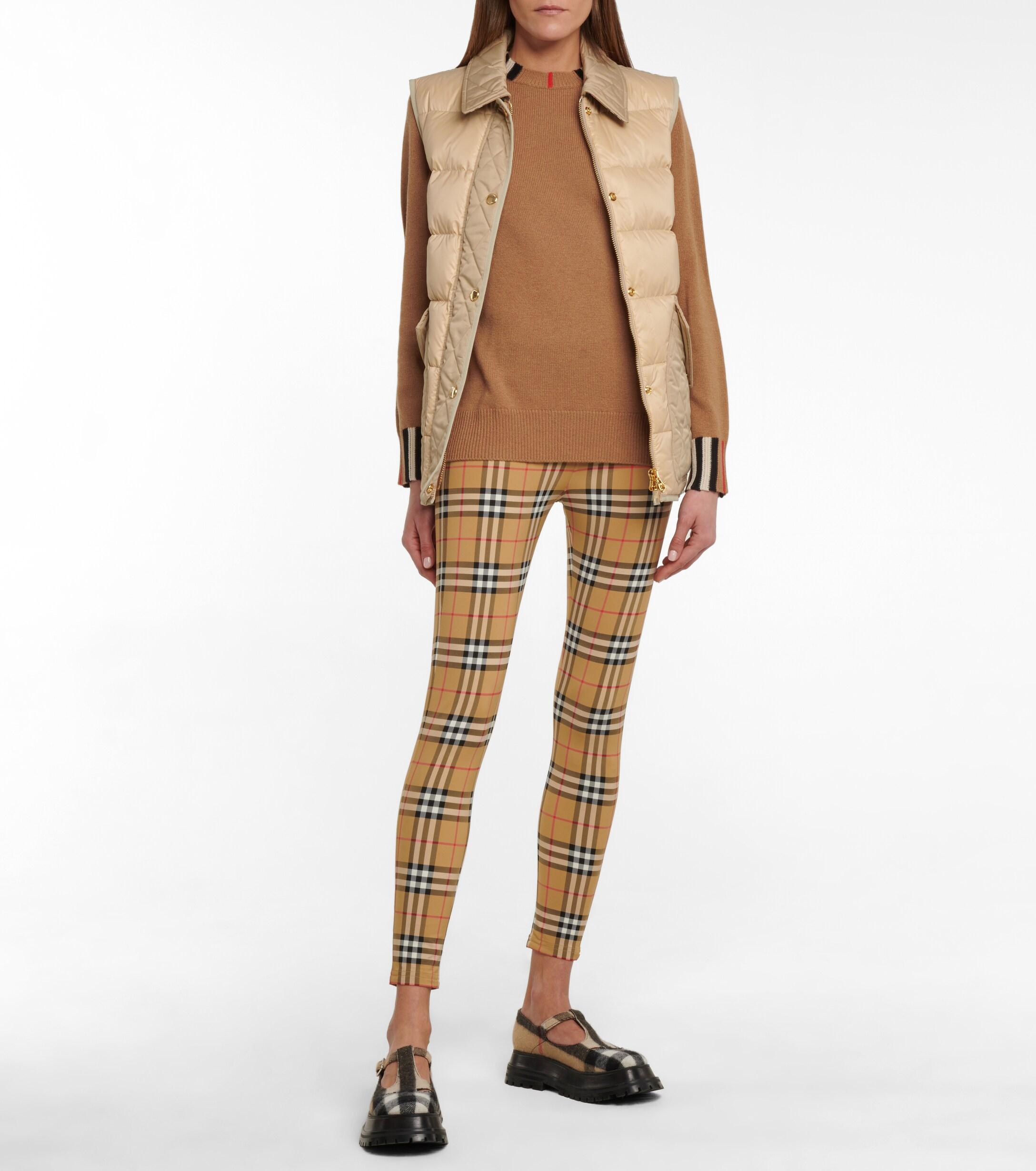 Burberry Quilted Down Vest in Natural | Lyst