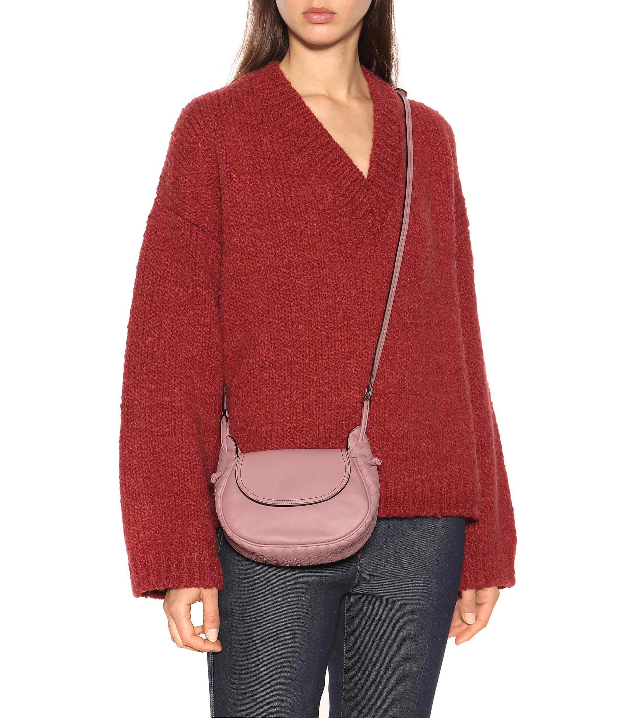 nodini flap leather shoulder bag