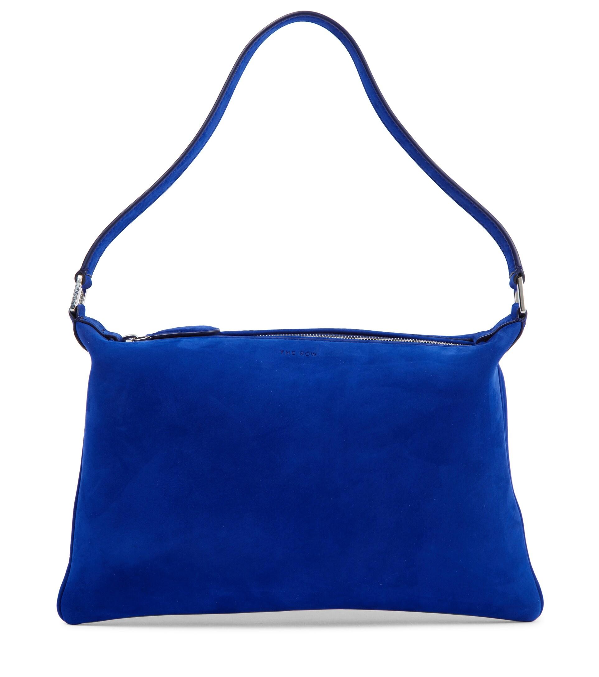 The Row Morgan Small Leather Shoulder Bag in Blue Lyst