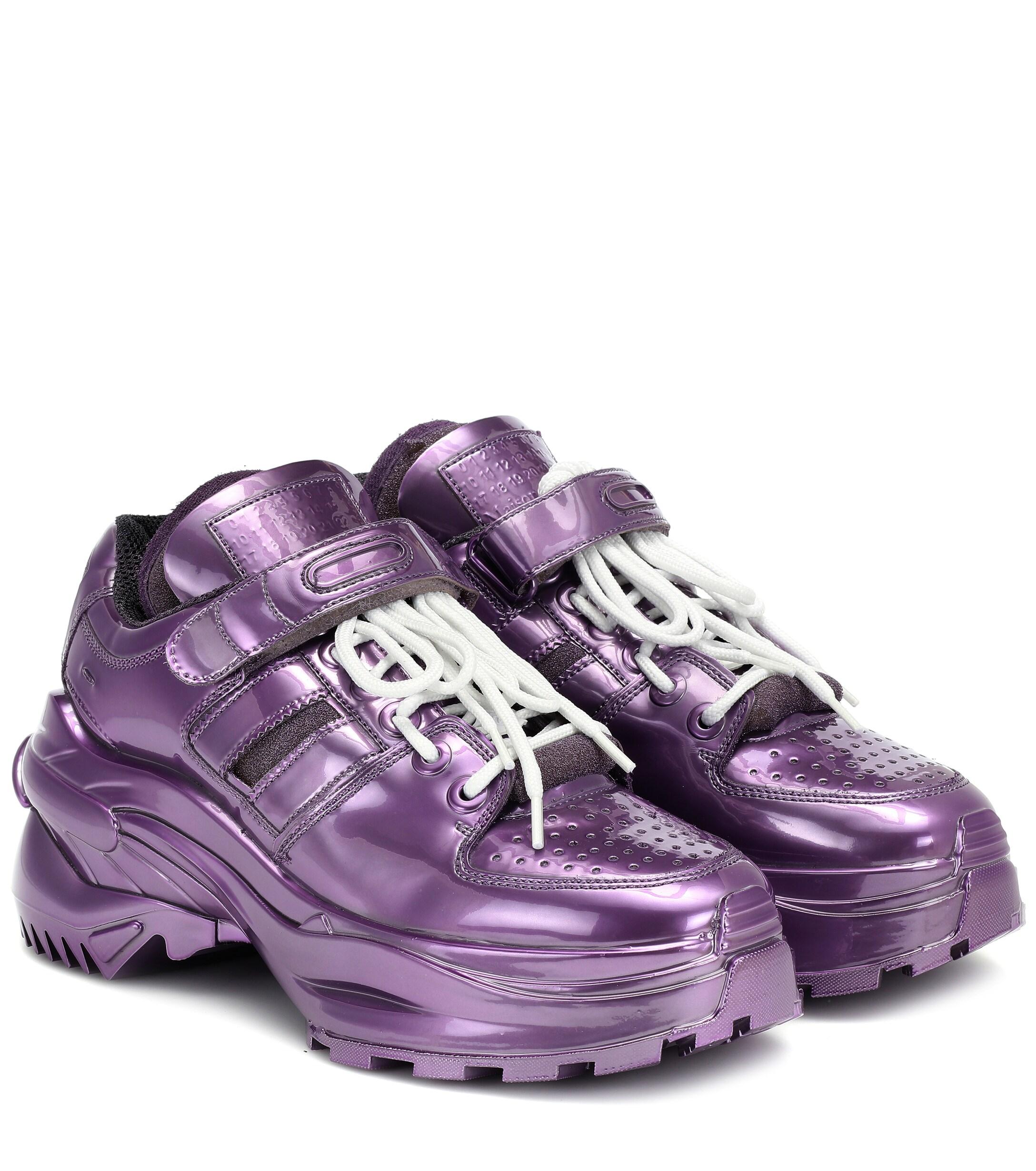 Maison Margiela Retro Fit Sneakers in Purple | Lyst