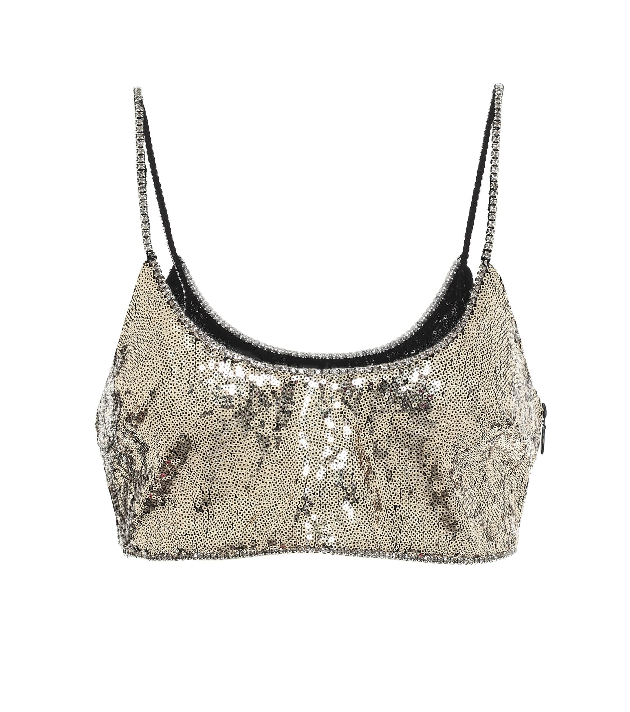 white sparkly crop top