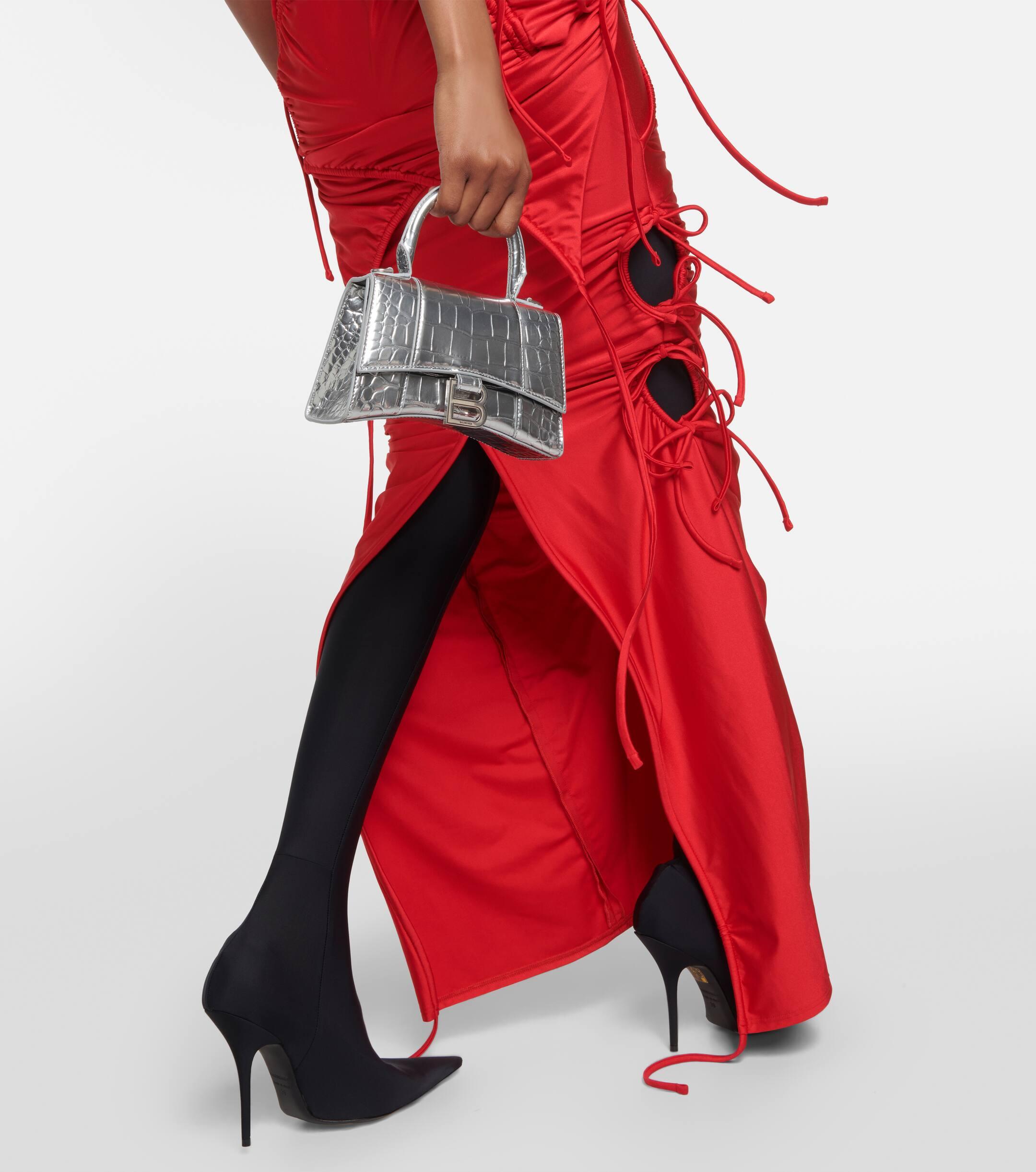 Balenciaga Patched Bikini Cutout Maxi Dress in Red | Lyst UK