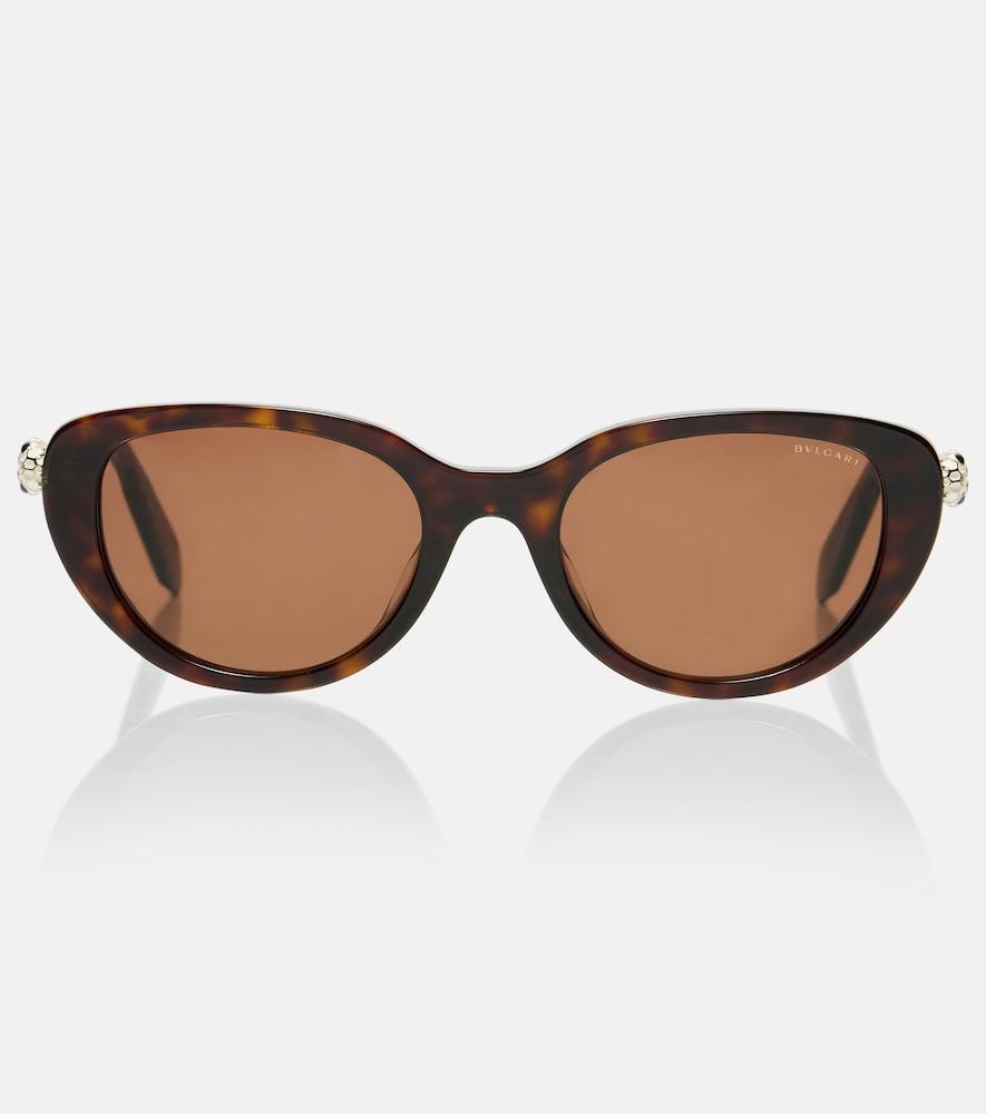 Bvlgari Serpenti Forever Tortoiseshell Square Women\'s Sunglasses - Brown Lenses Serpenti square sunglasses in brown - Bvlgari | Mytheresa main image 4