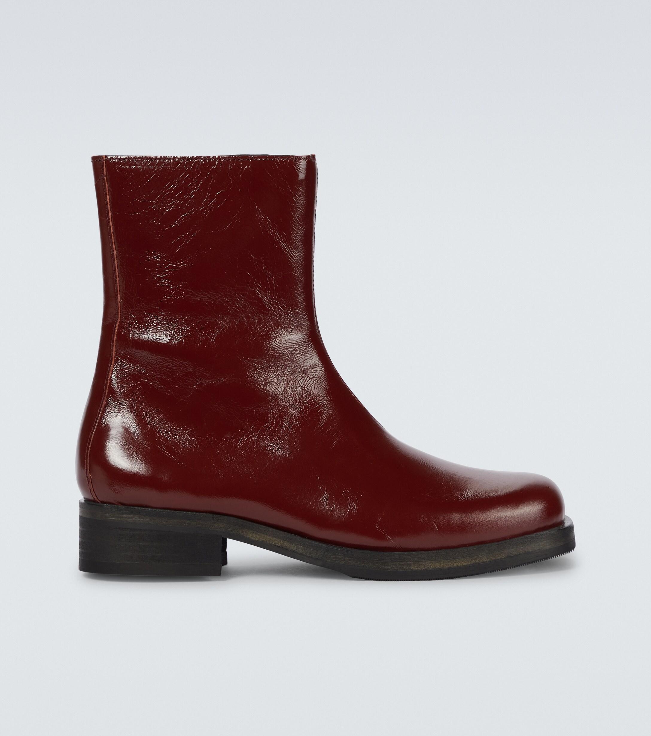 Our Legacy Camion Leather Ankle Boots in Red for Men | Lyst Canada