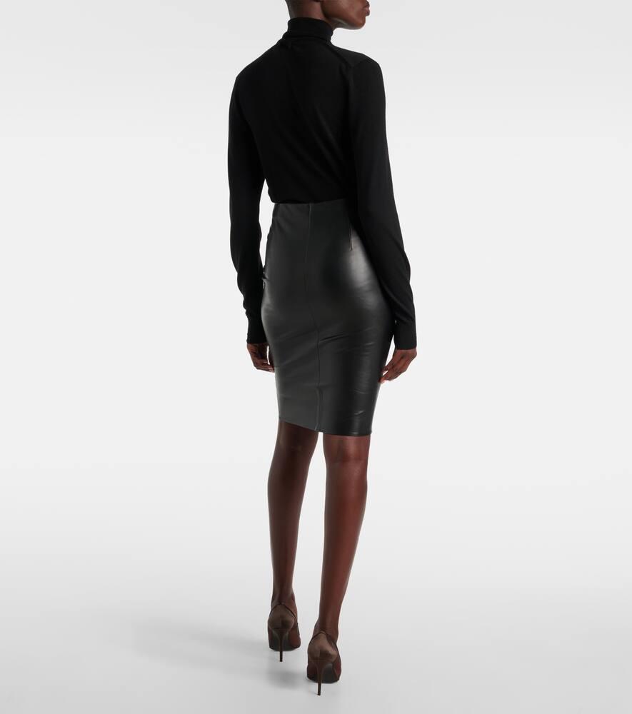 Jupe Noire Stretch Bodycon Woolford - Taille S - Mi-mollet - Valeur 175€ - Occasion Très Bon état