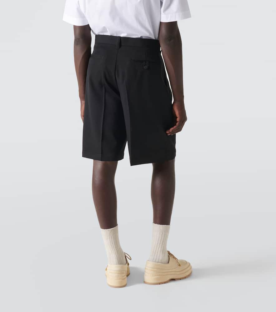 Jacquemus Le Bermuda Juego wool shorts - Black