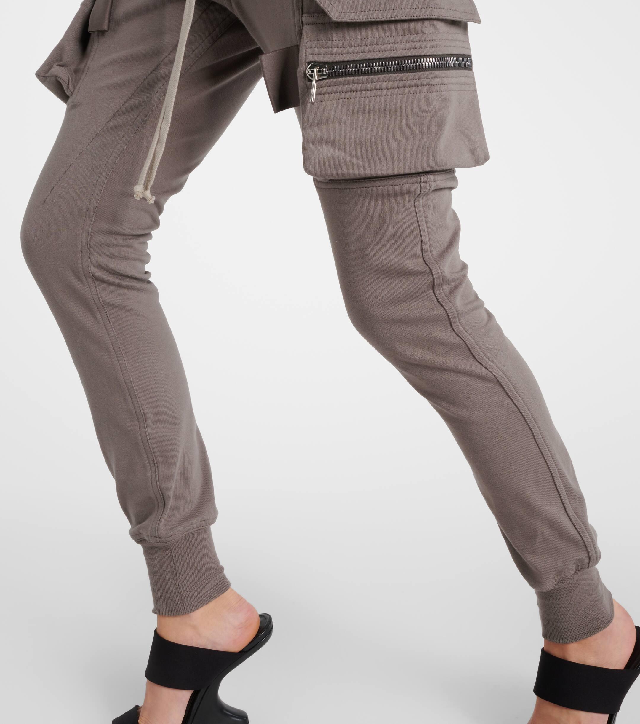 Cotton-blend cargo pants in brown - Rick Owens