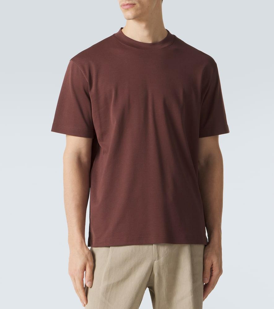 Loro Piana Ray Cotton Jersey T-Shirt in Brown for Men | Lyst UK