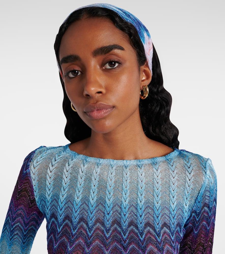 Missoni Knitted Headband in Blue | Lyst display picture 1