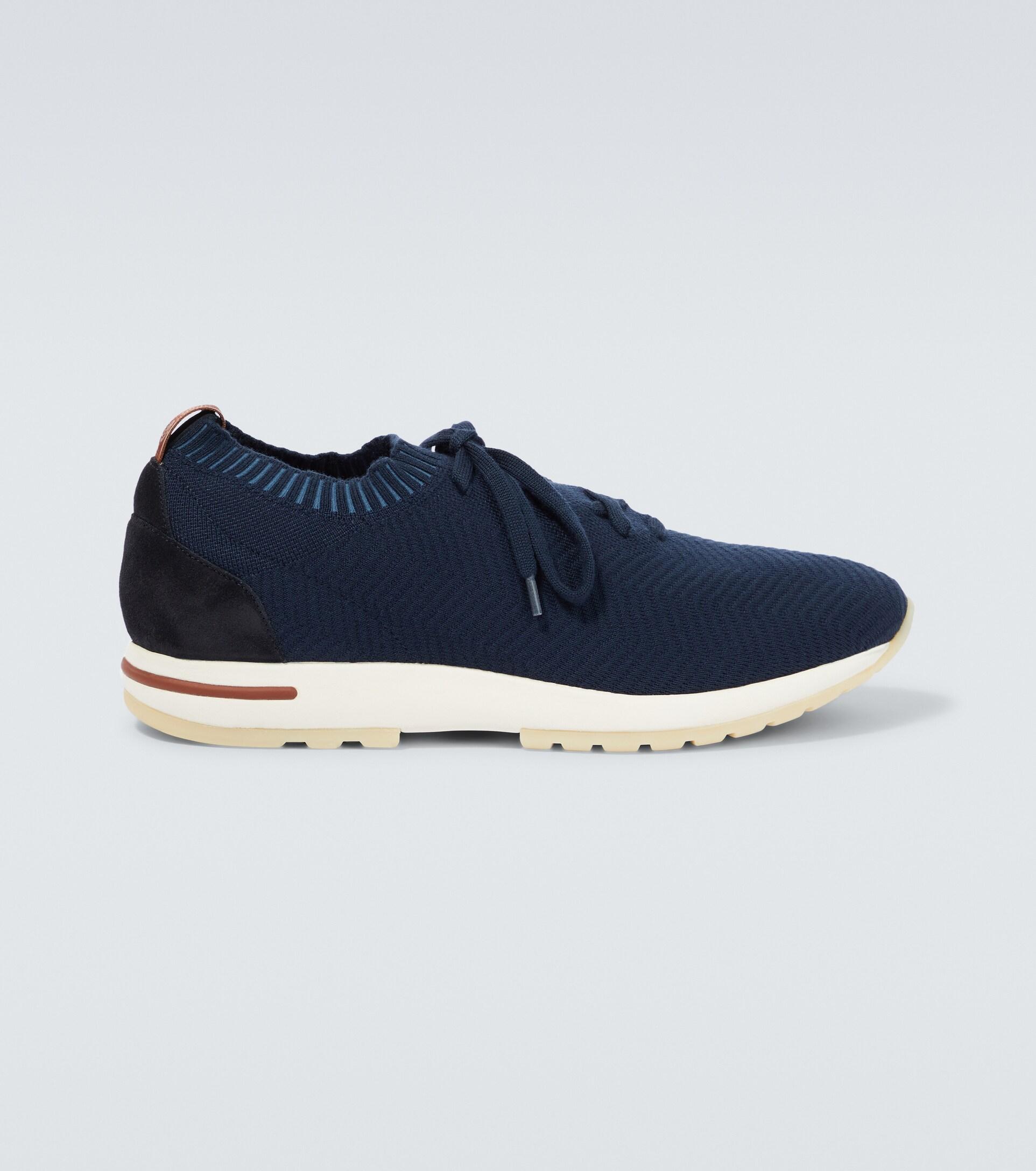 Loro Piana 360 Lp Flexy Walk Wish® Wool Sneakers in Blue for Men | Lyst