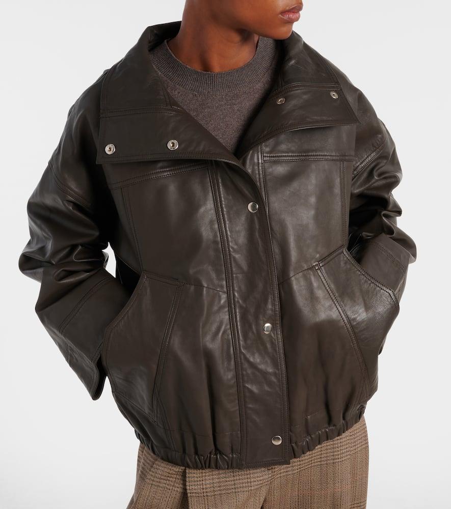 Cazadora Piel Marrón Oscuro Cazadora Polipiel Marron Chaqueta Piel