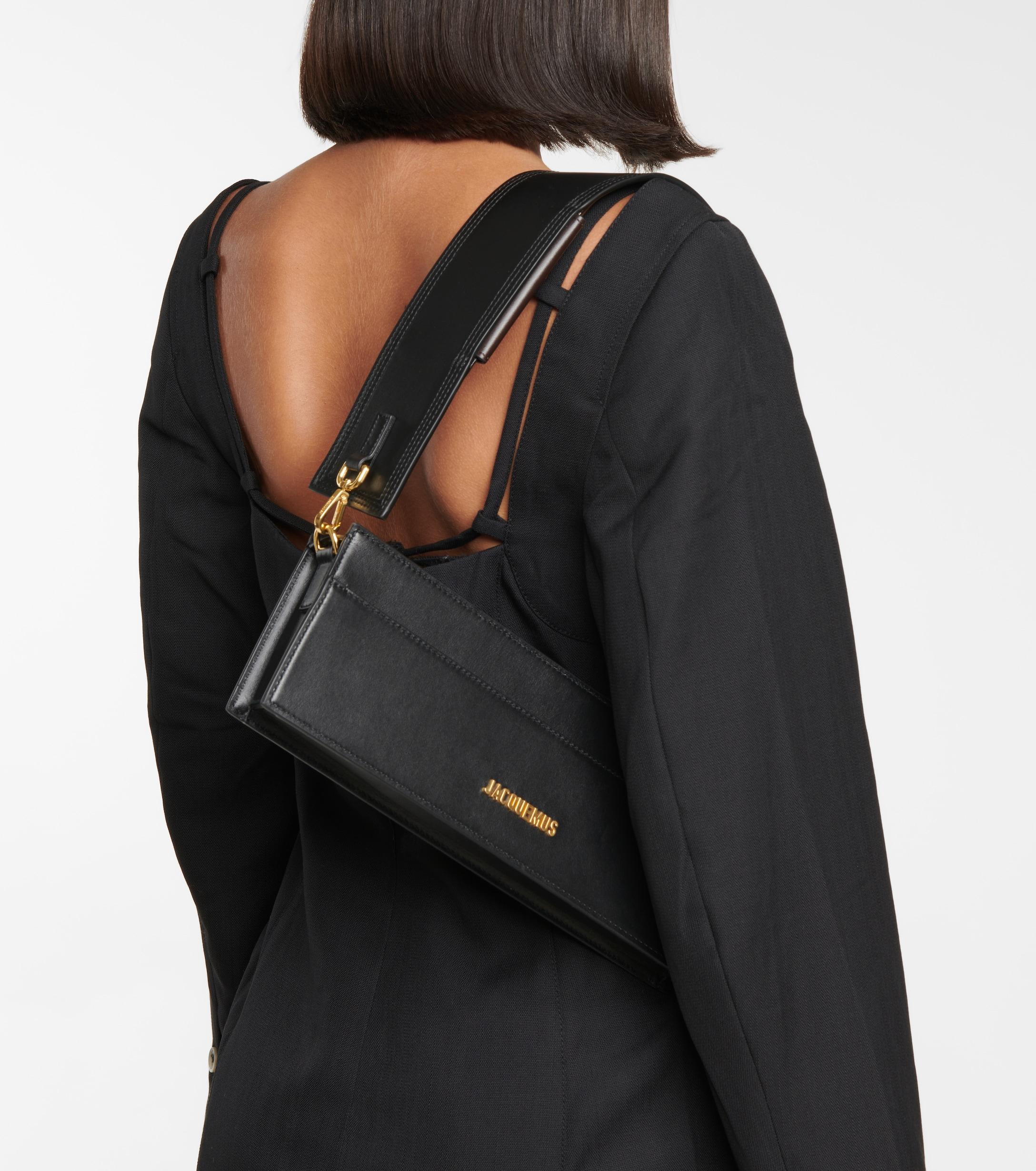 Jacquemus Le Sac Ciuciu Leather Shoulder Bag in Black | Lyst