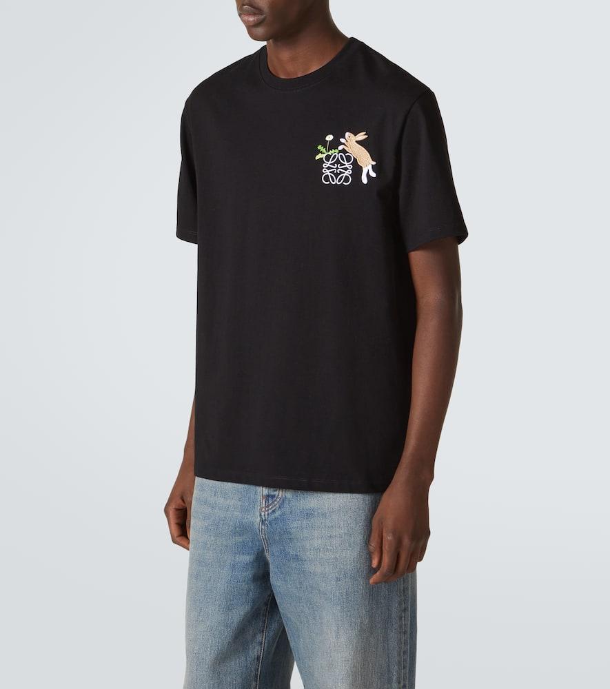 24AW new/LOEWE x Suna FujitaバニーTシャツ T-Shirt Black LOEWE Suna Fujita x LOEWE Rabbit Relaxed-Fit T-Shirt | Saks