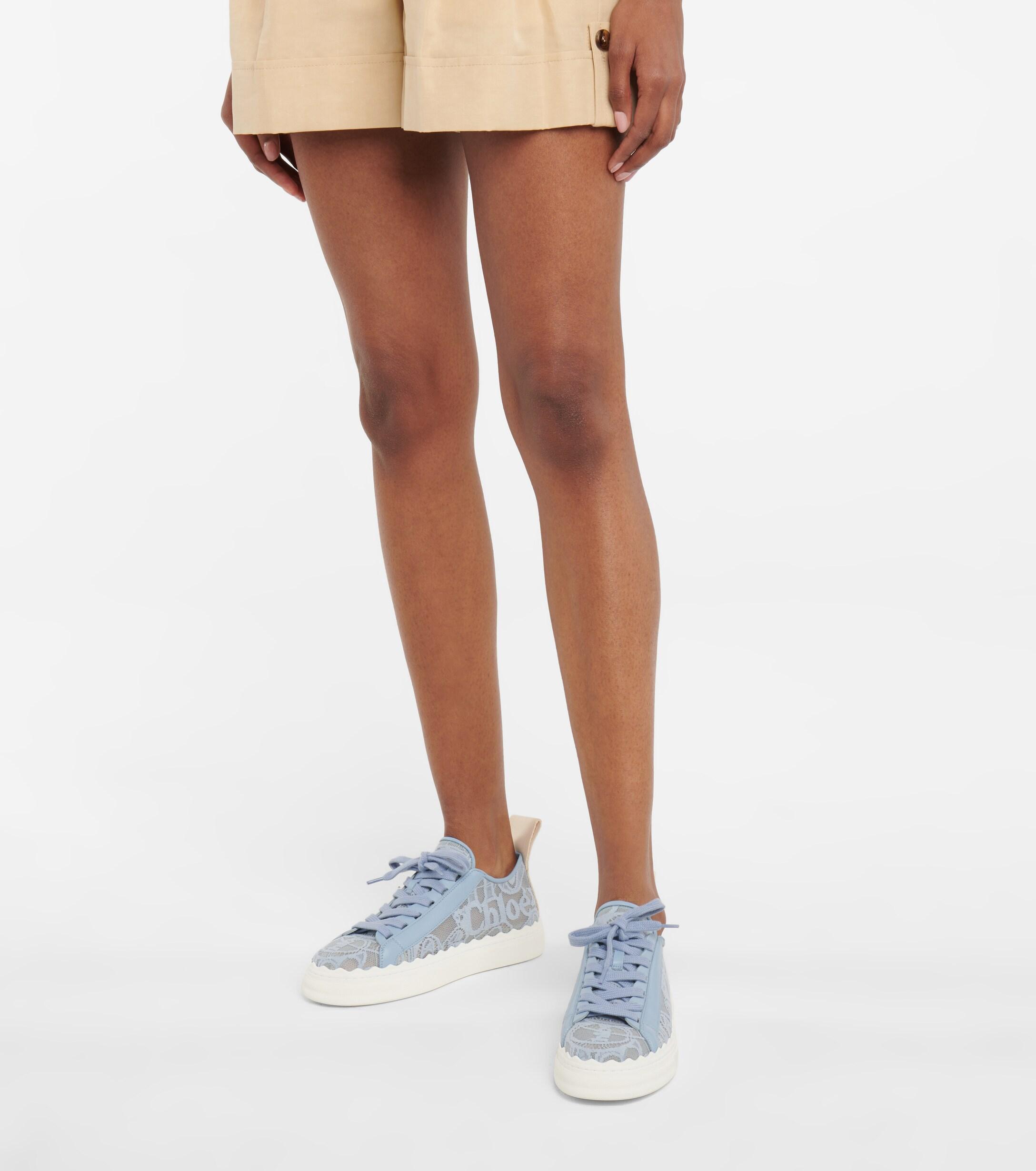 Chloé Sneakers Lauren mit Spitze in Blau | Lyst DE