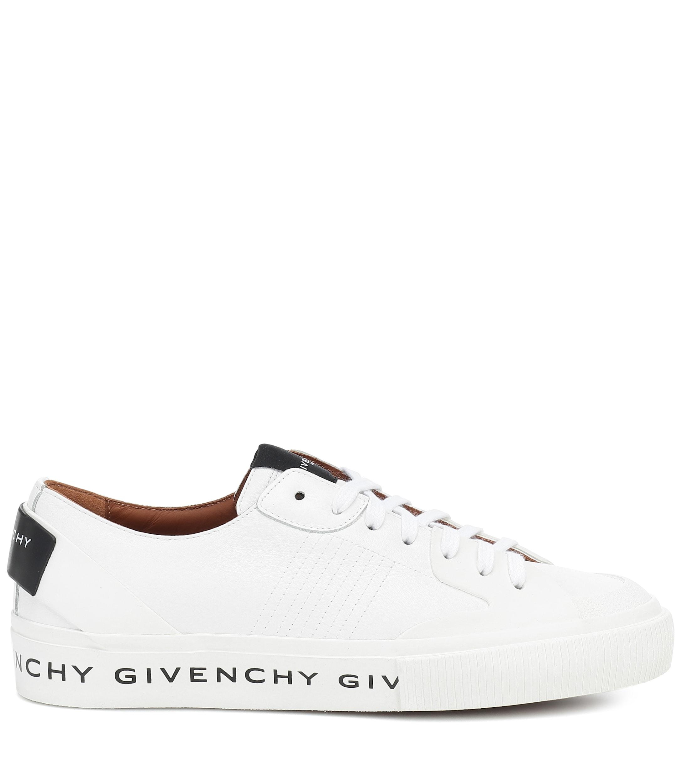 Givenchy Tennis Light Leather Sneakers in White - Lyst