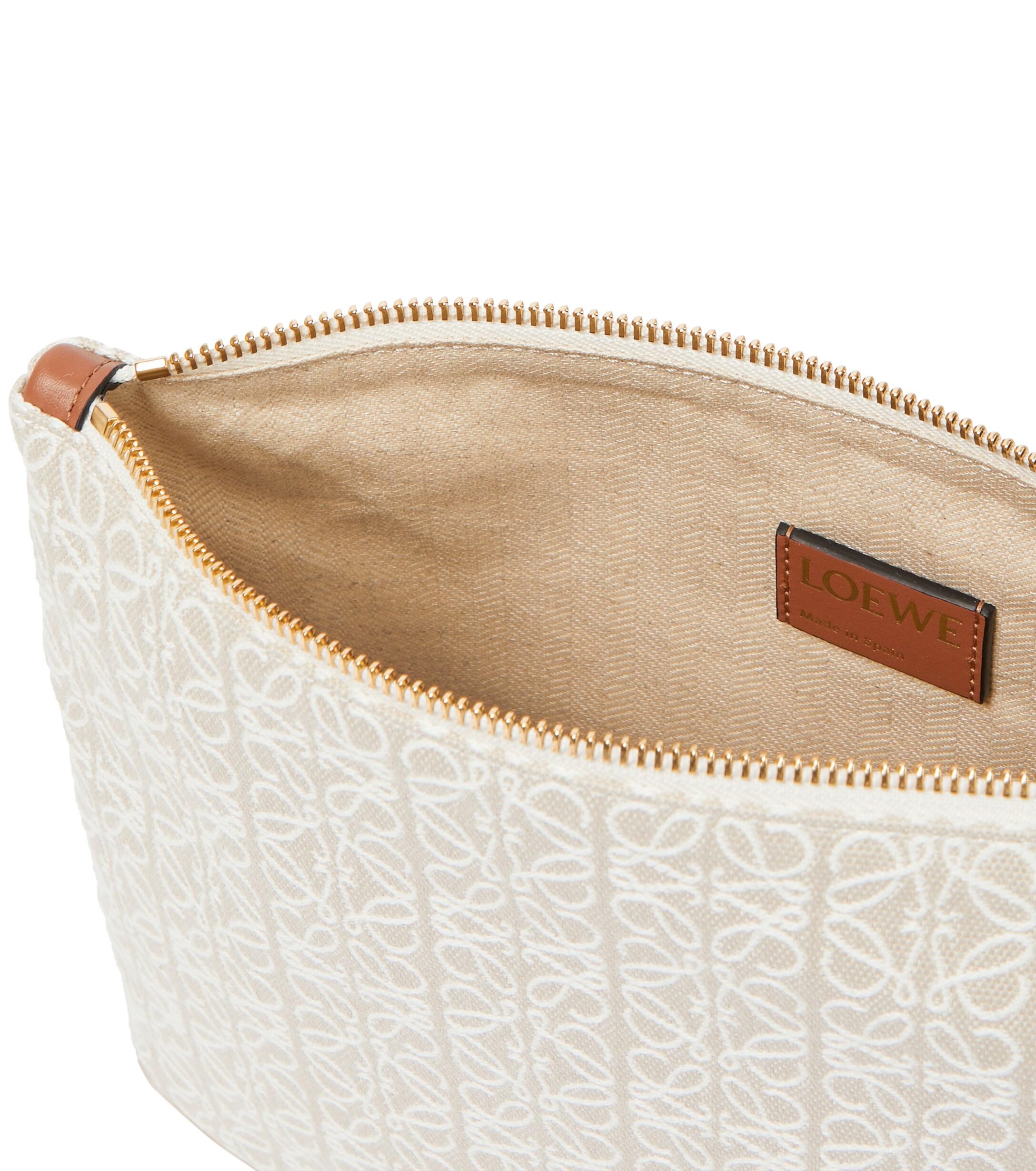 Loewe Paula's Ibiza Anagram Jacquard Canvas Pouch in Grey (Gray ...