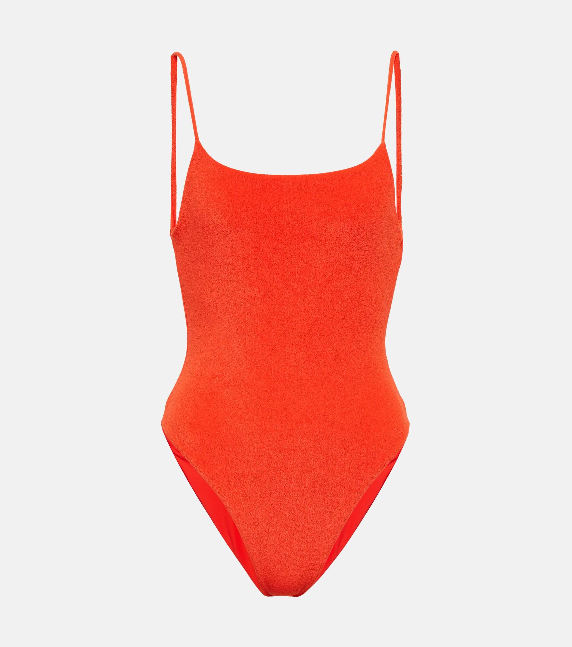 JADE Swim Trophy Terry Swimsuit in Red | Lyst