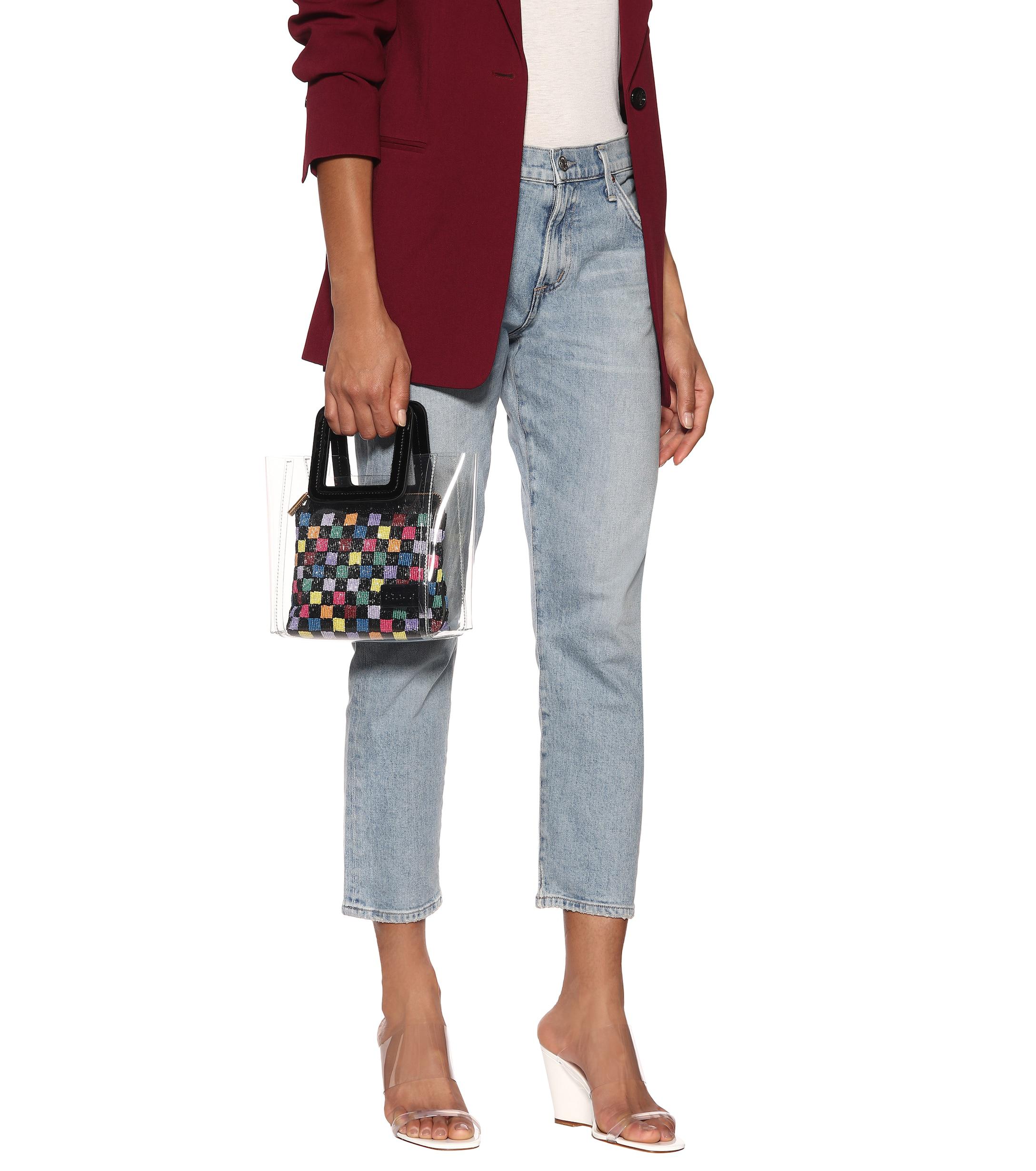 staud mini shirley bag black