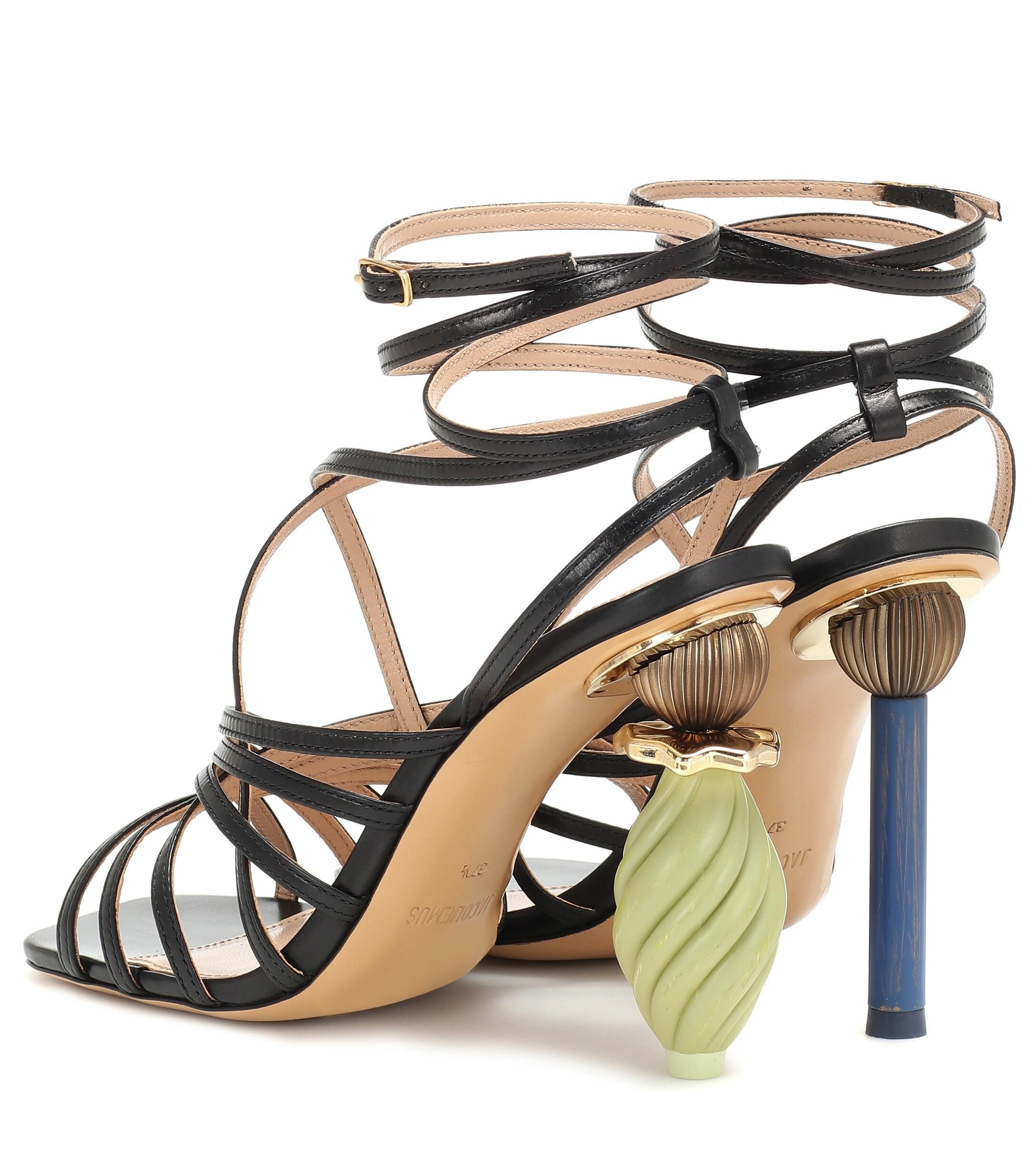 Jacquemus Les Sandales Pisa Leather Sandals in Black Lyst