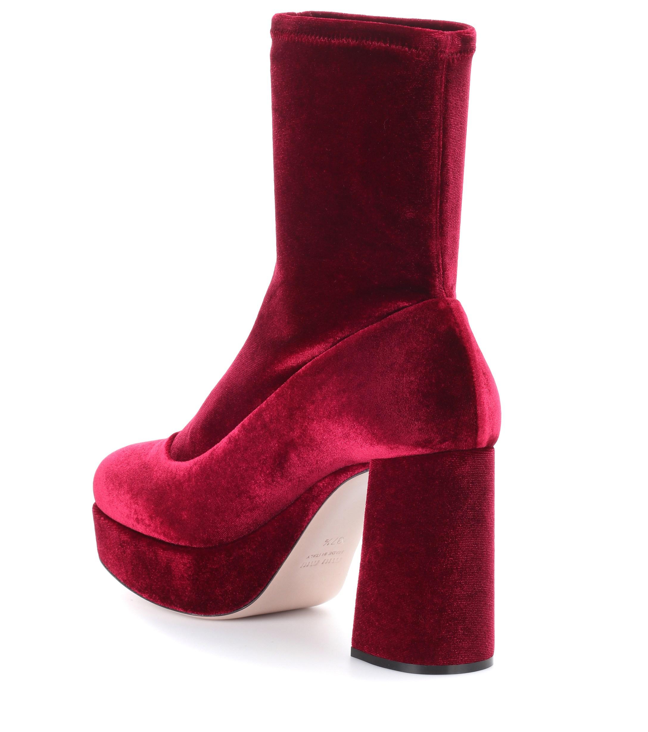 miu miu velvet boots