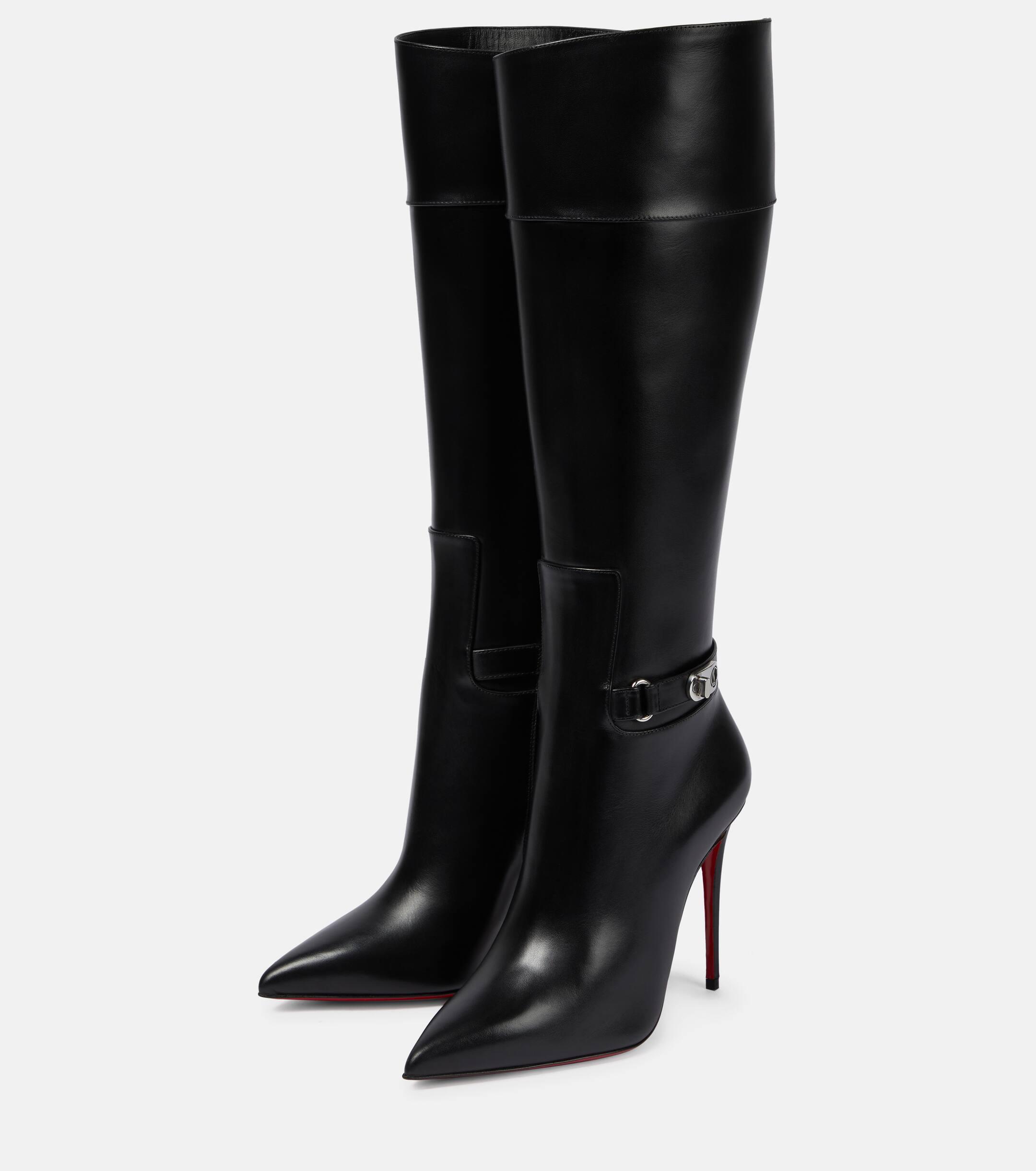 Knee high boots louboutin sale