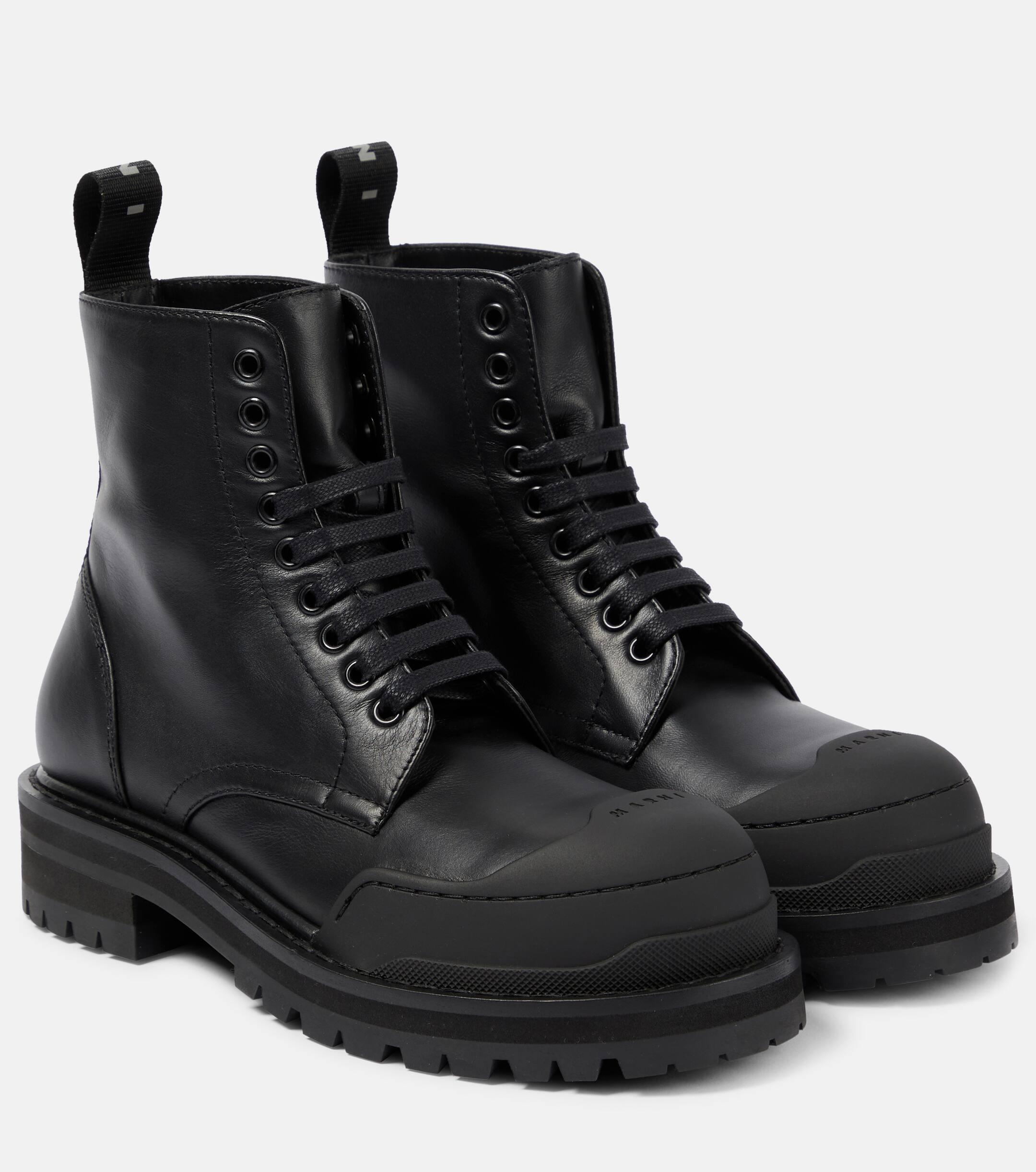 Patent leather military boots 2025
