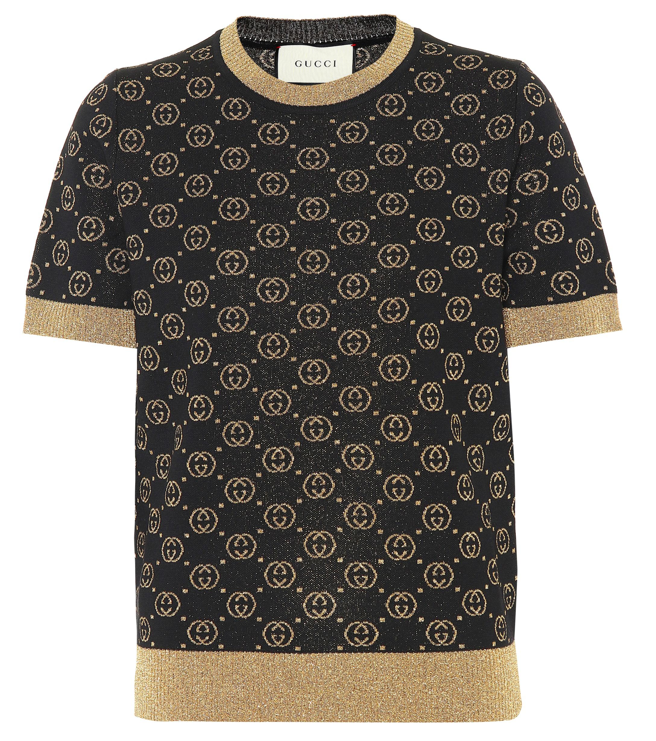 Gucci GG Wool-blend Sweater in Black,Gold (Black) - Save 1% - Lyst