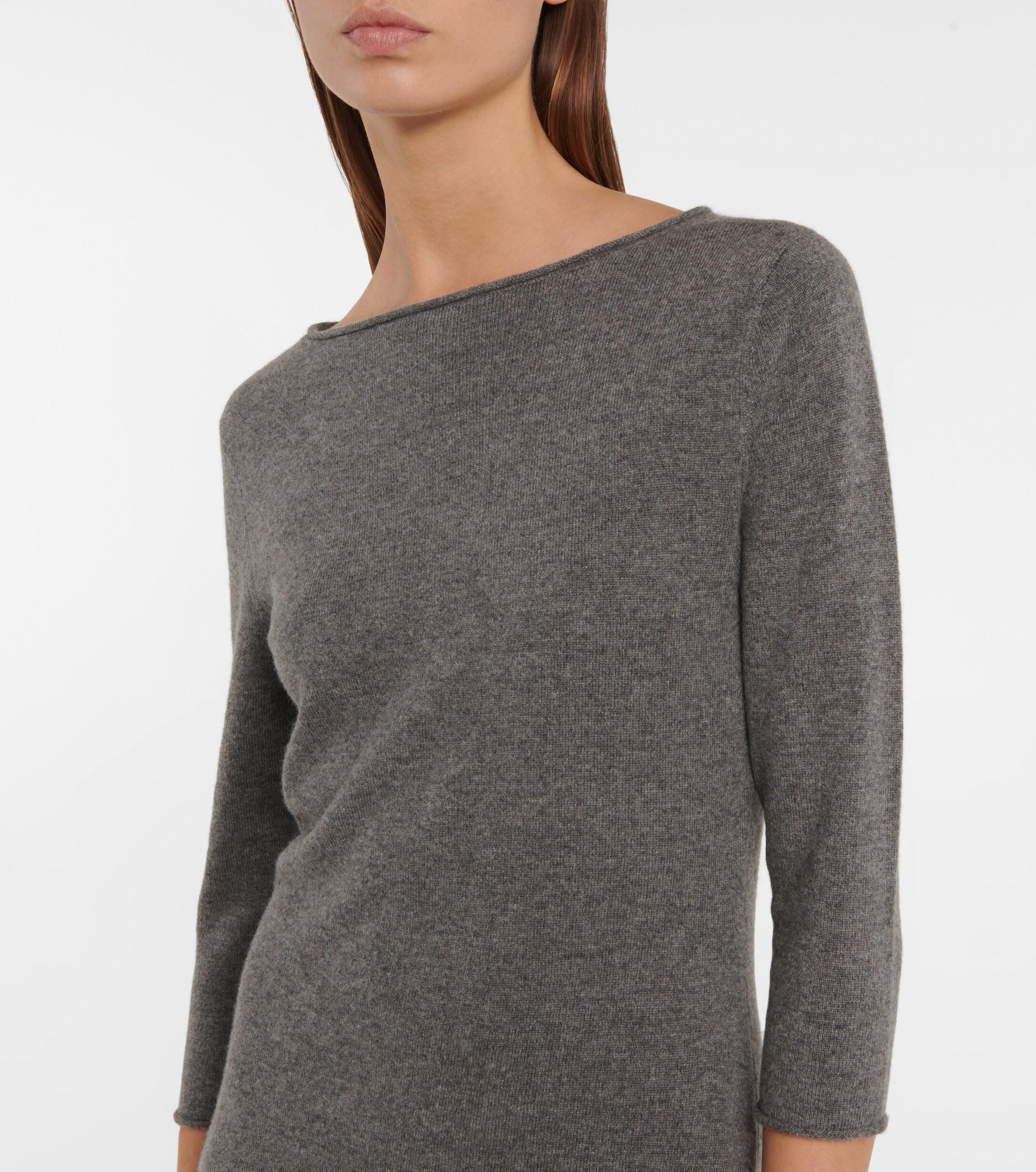 Polo Ralph Lauren Cashmere Sweater Dress in Grey (Gray) - Lyst