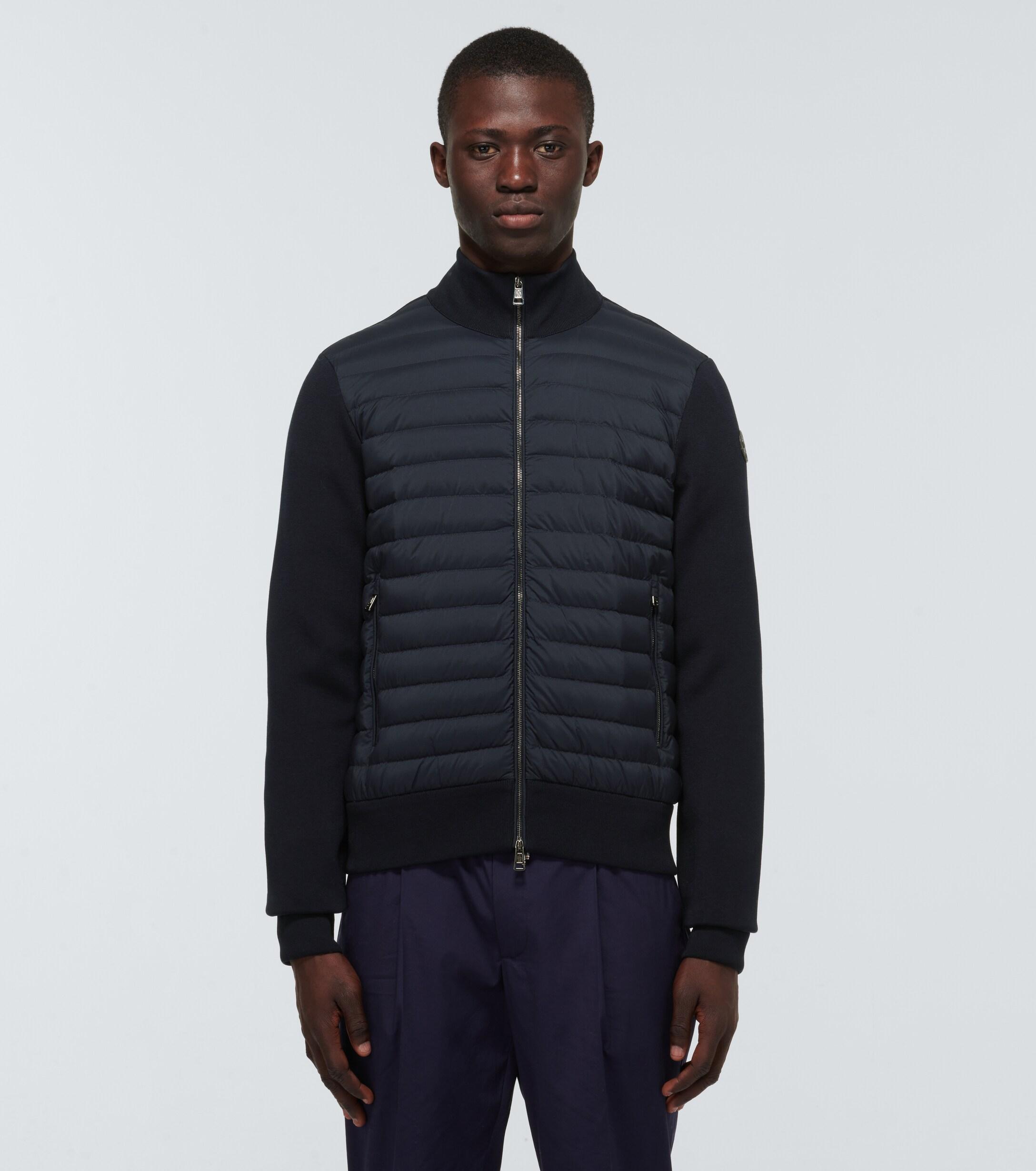 Moncler Tricot Cardigan With Down 