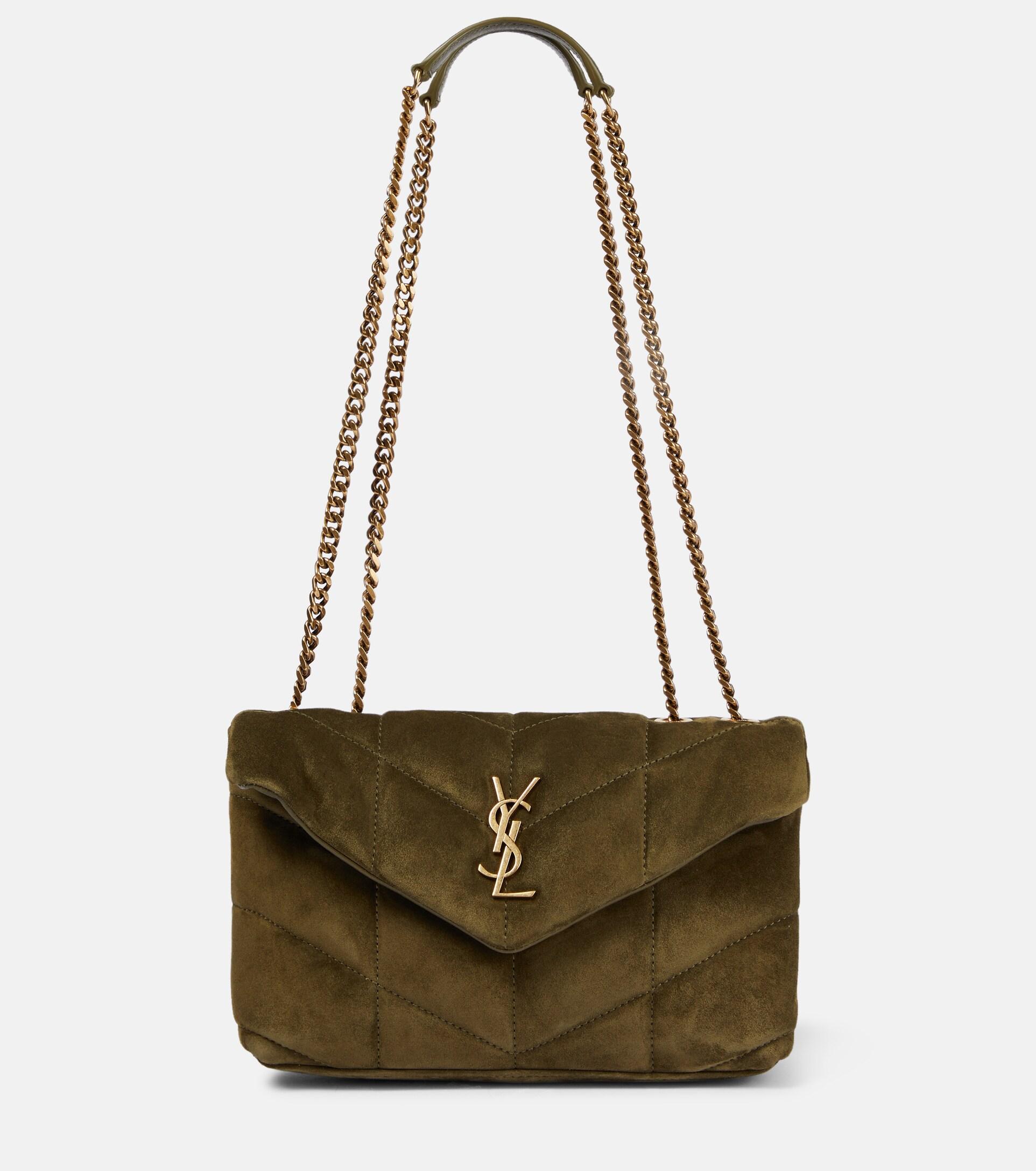 Saint Laurent Toy Loulou Puffer Shoulder Bag - Green - One Size
