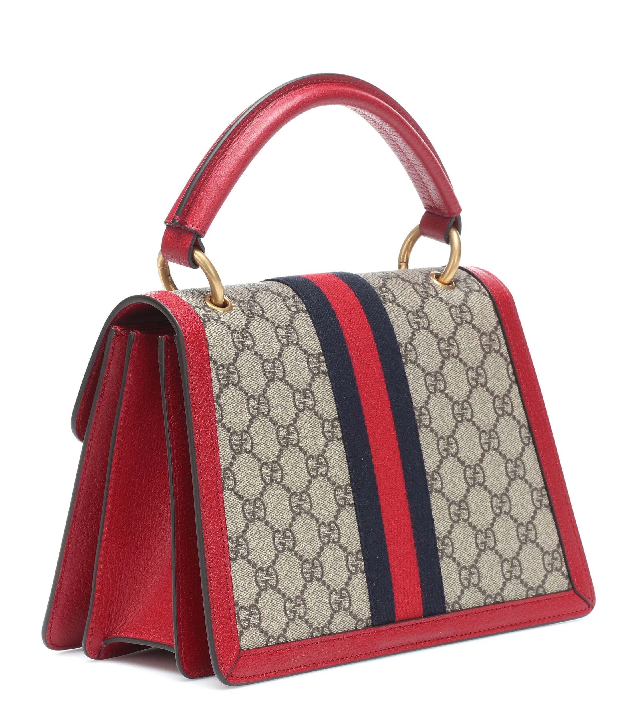 Gucci GG Red Supreme Queen Margaret Medium Shoulder Bag