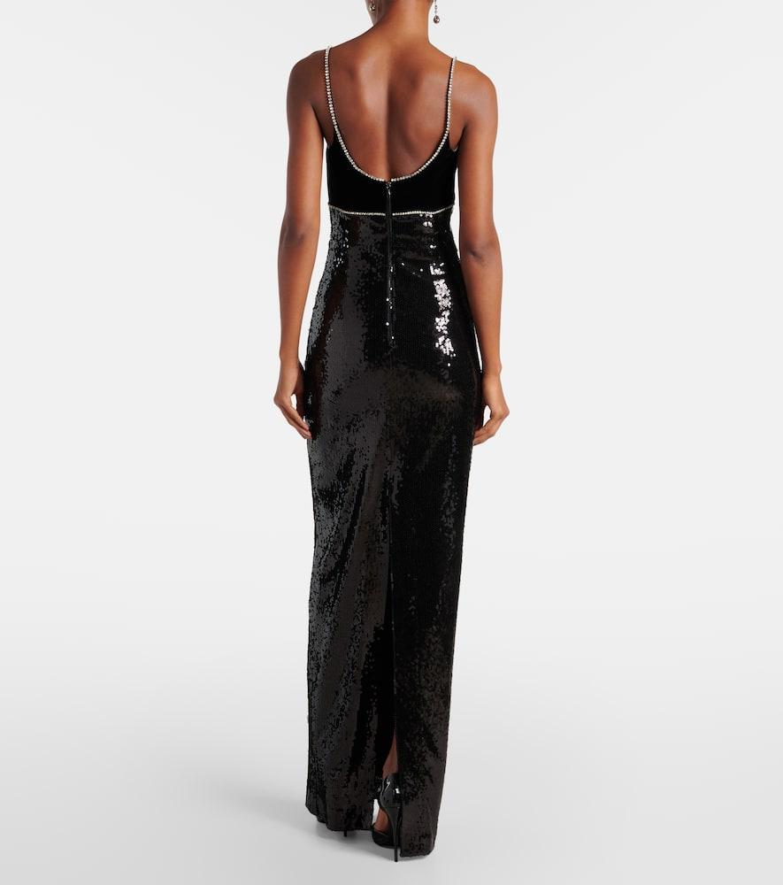 新作【Rebecca Vallance】Gloria sequined floralapplique gown Gloria sequined floral-appliqué gown in gold - Rebecca