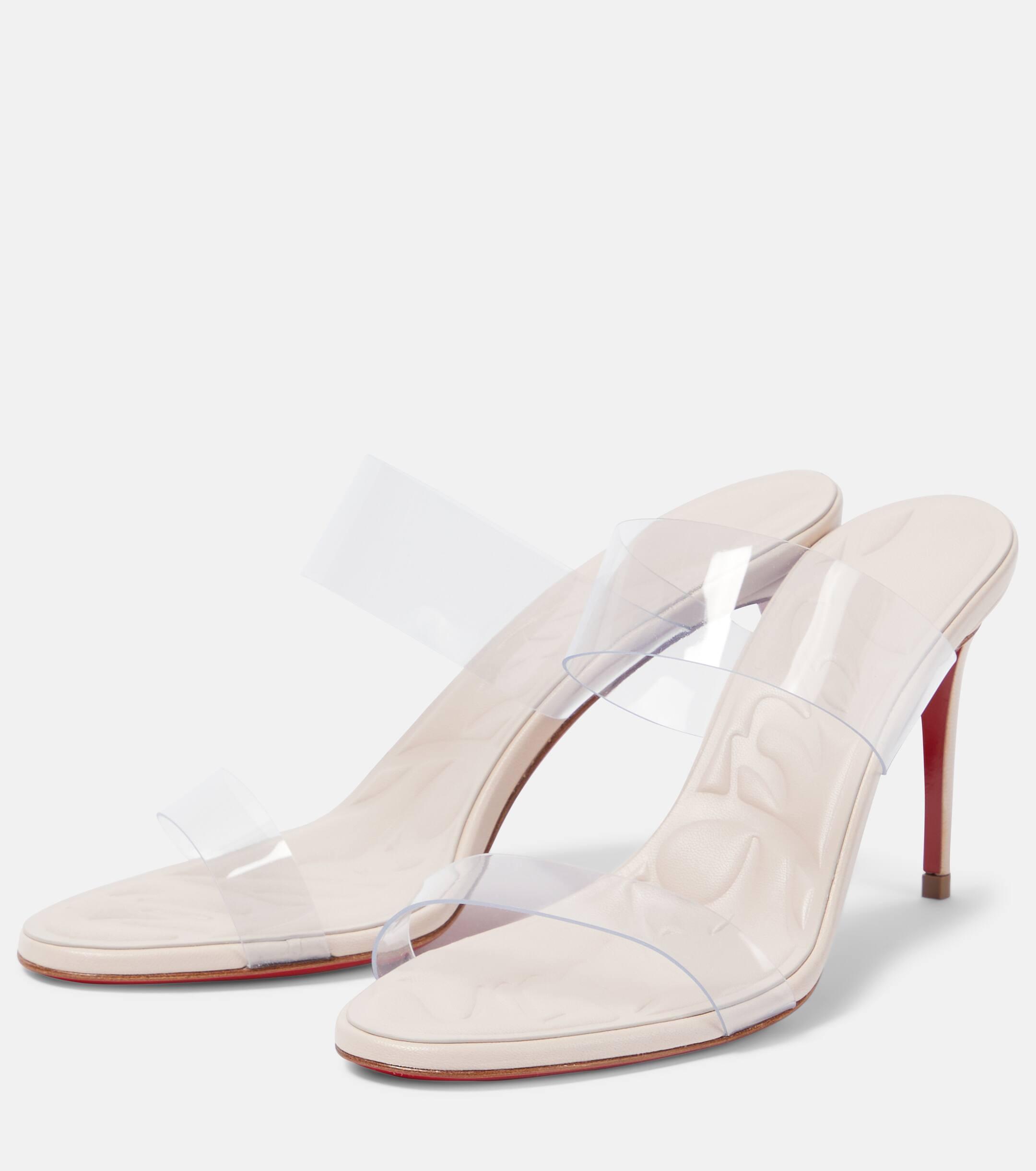 Christian Louboutin Just Loubi 85 Pvc Sandals in White Lyst UK
