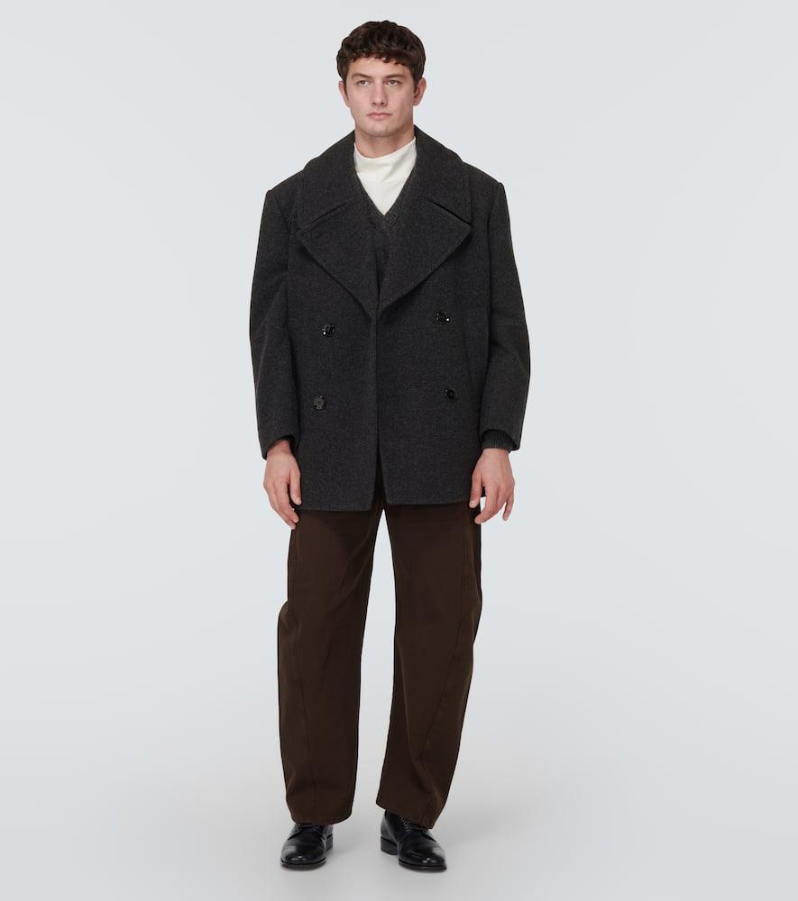 Lemaire maxi pea coat ピーコート Lemaire Maxi Pea Coat Wool Penguin | Cultizm