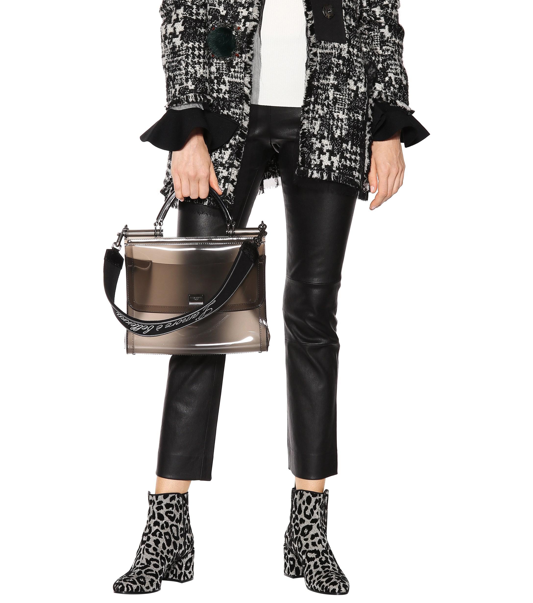 black transparent purse